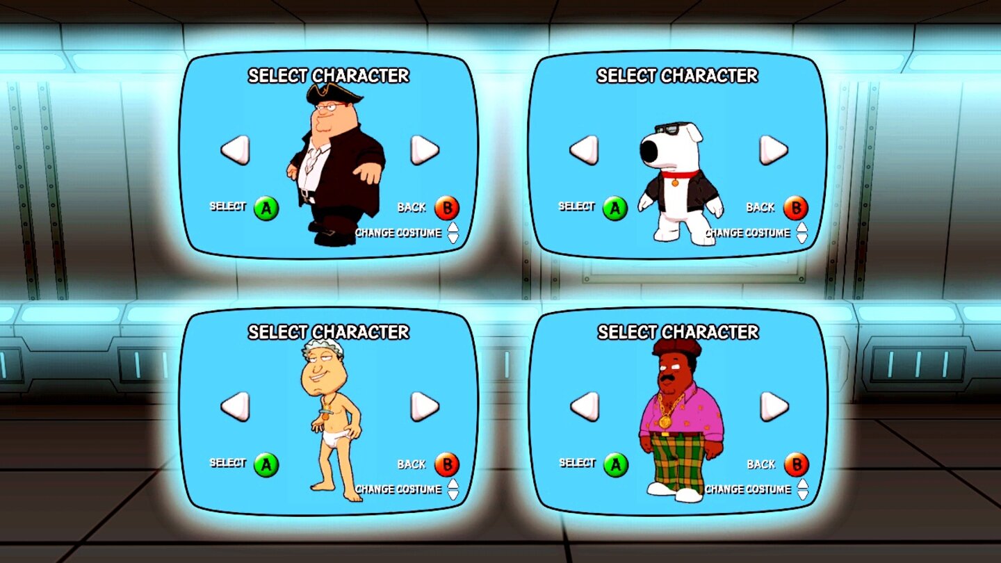 Family Guy: Zurück ins Multiversum - Szenen aus dem Multiplayer-Modus.