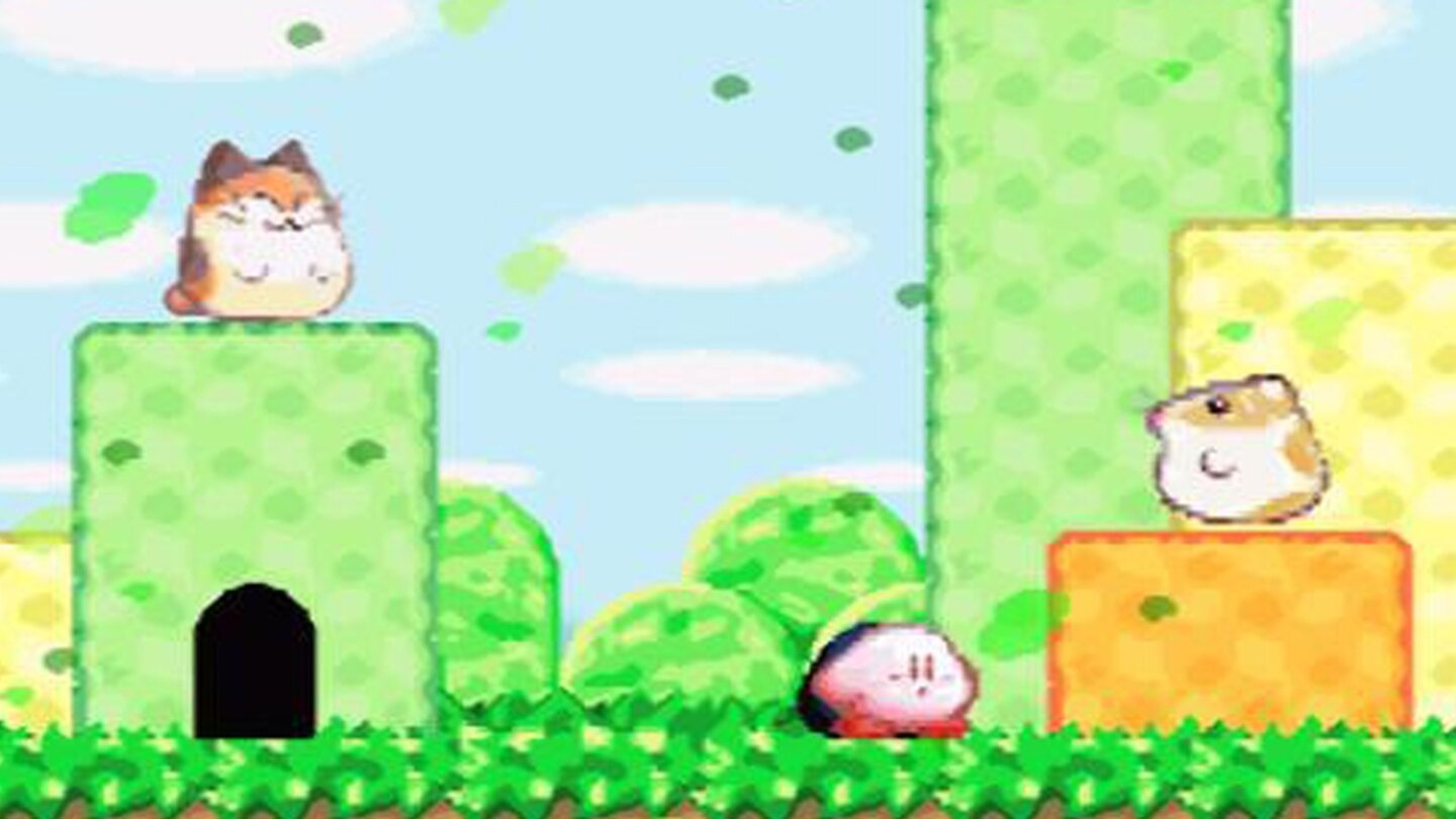 Kirby’s Dream Land 3 (Super Nintendo, 1997)Im dritten Teil der Dream-Land-Saga gesellen sich zu den drei bekannten Tier-Freunden noch drei hinzu, die Kirby erneut im Kampf gegen Dark Matter zur Seite stehen. Der Bösewicht hat es sich zur Aufgabe gemacht, die Planeten-Ringe zu zerstören. Kirby und seine tierische Crew suchen daher die Herz-Sterne, mit denen sie den Bösewicht aufhalten können.
Kirby’s Dream Land 3 knüpft an die Jump’n’Run-Mechaniken des Vorgängers an. Allerdings kann Kirby auf Kosten seiner Lebensenergie seinen Freund Gooey beschwören, der auch die Kopier-Fähigkeit von Kirby besitzt.