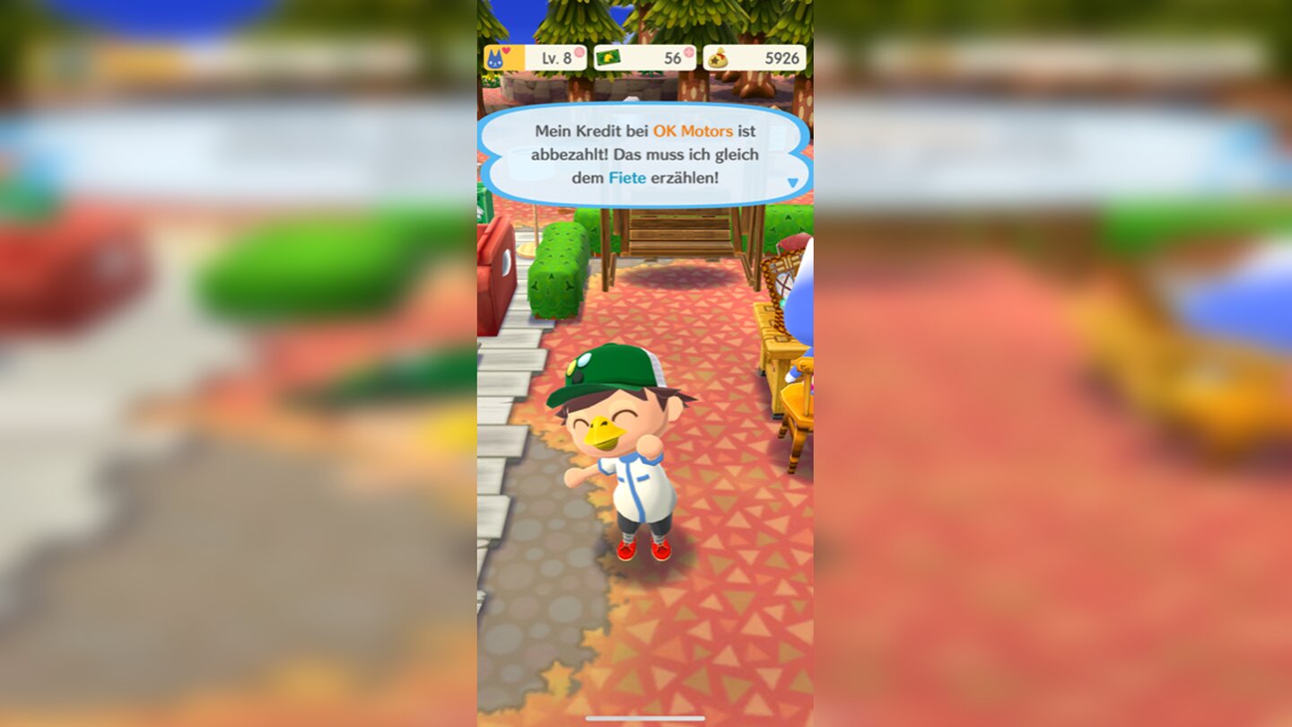 Animal Crossing: Pocket CampNeben Mützen, Oberteilen, Hosen, Socken und Schuhen gibt es auch Accessoires wie diesen Schnabel.