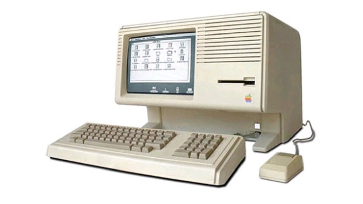 Apple Lisa (1983)Mit fast 10.000 Dollar war der Lisa sehr teuer - zu teuer für die meisten Anwneder. Der Rechner floppte gadenlos. Trotz revolutionärer Maussteuerung.