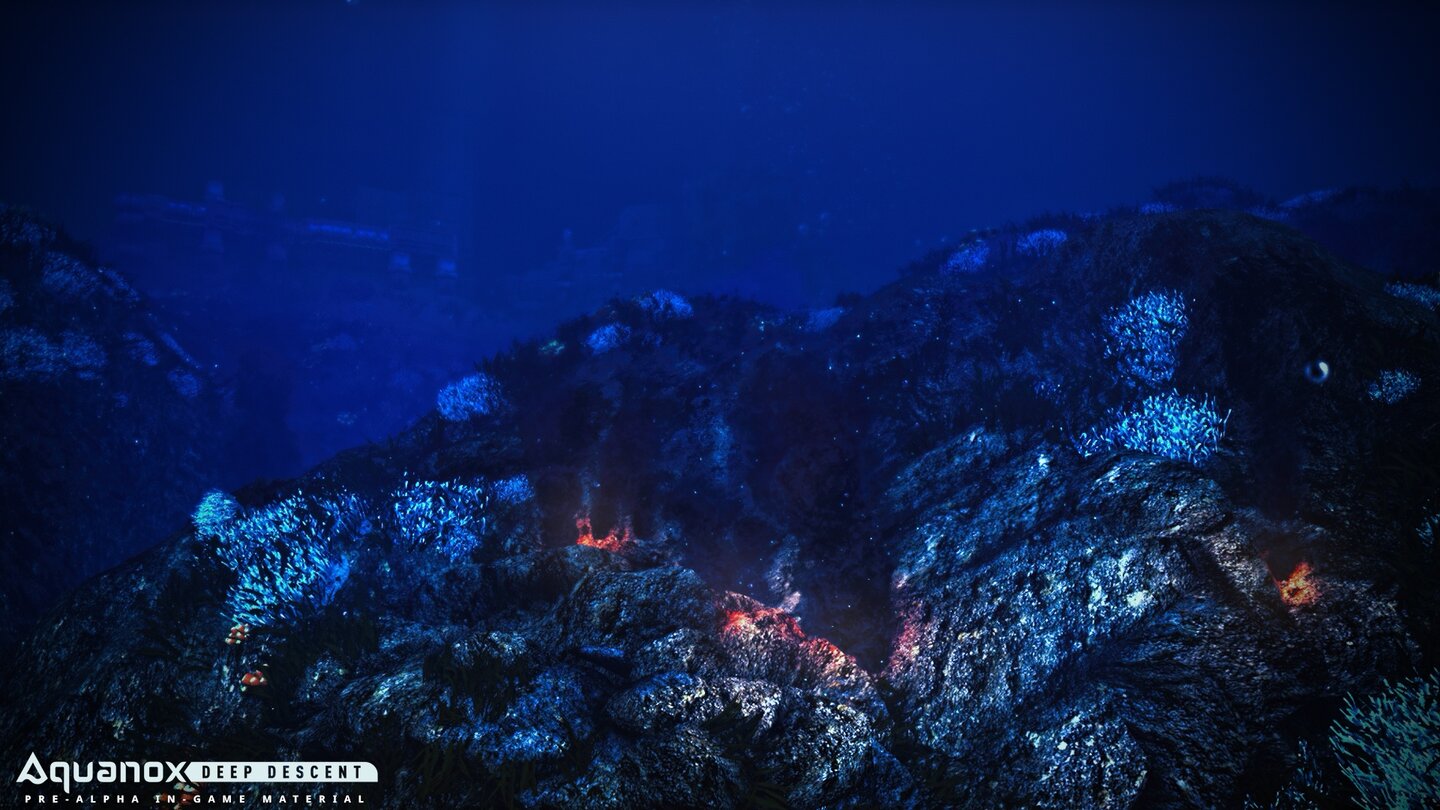 Aquanox: Deep DescentDie hübsche Unterwasserwelt sollen wir frei erkunden können.