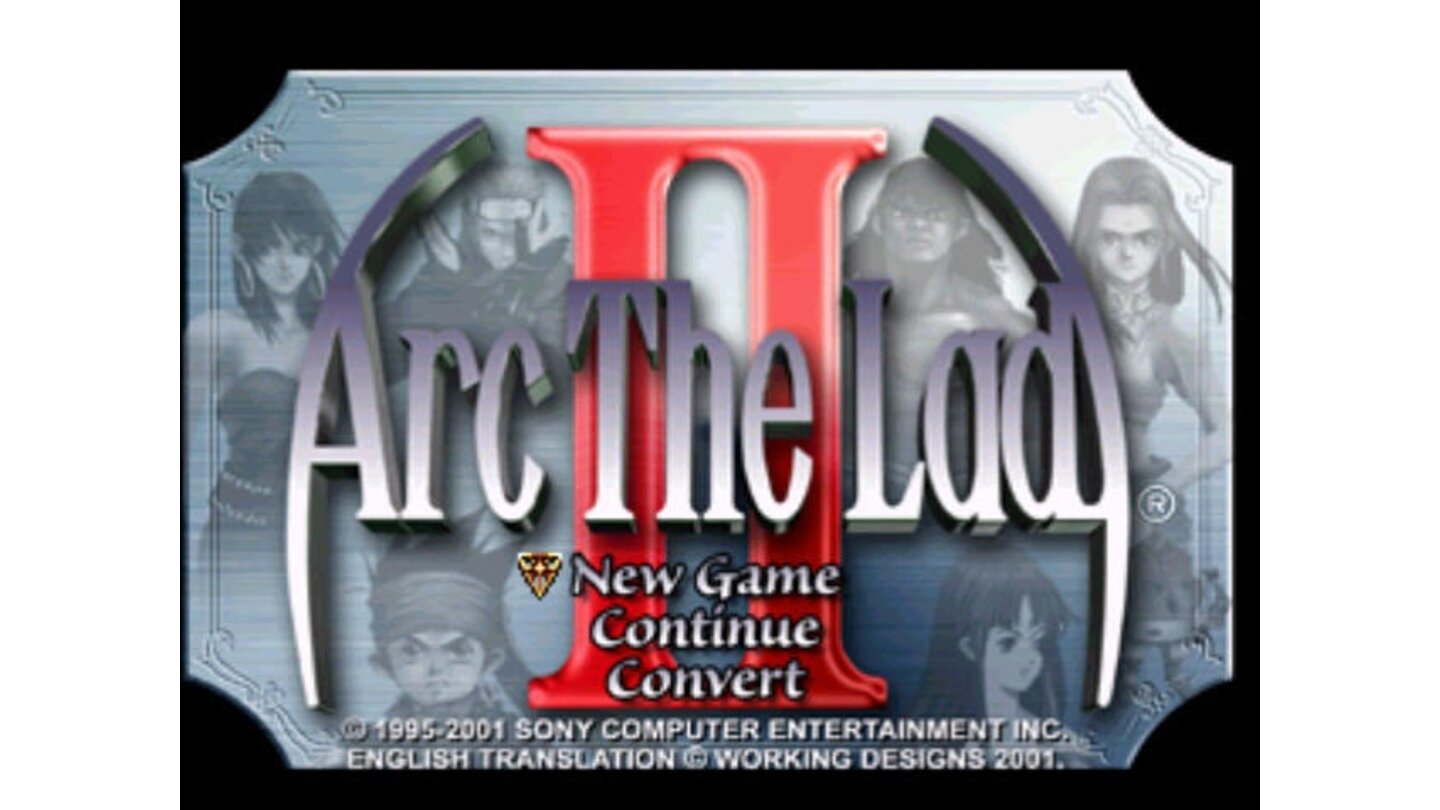 Arc the Lad II: Title screen