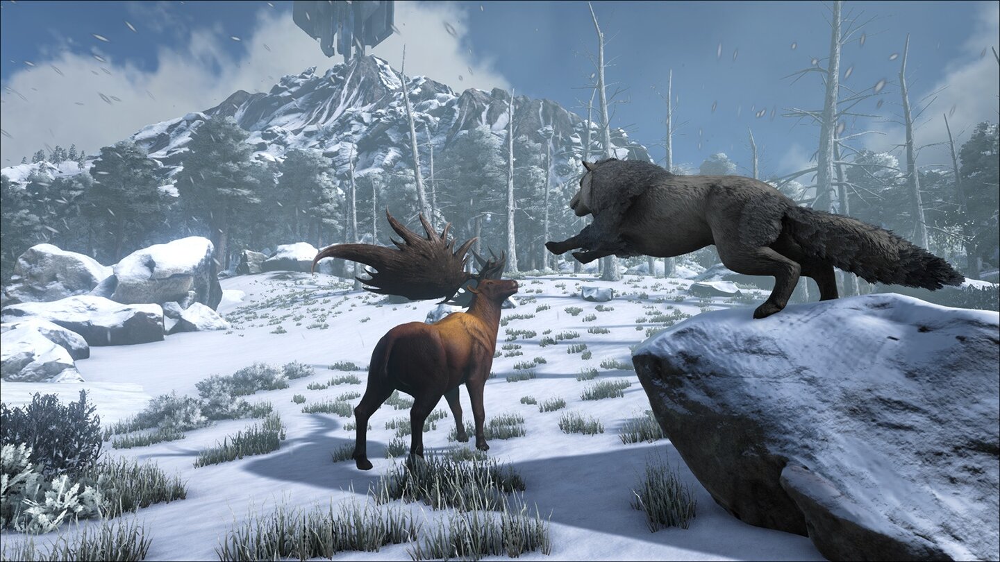 ARK: Survival Evolved - Screenshots aus Winterlandschaft und Sumpf