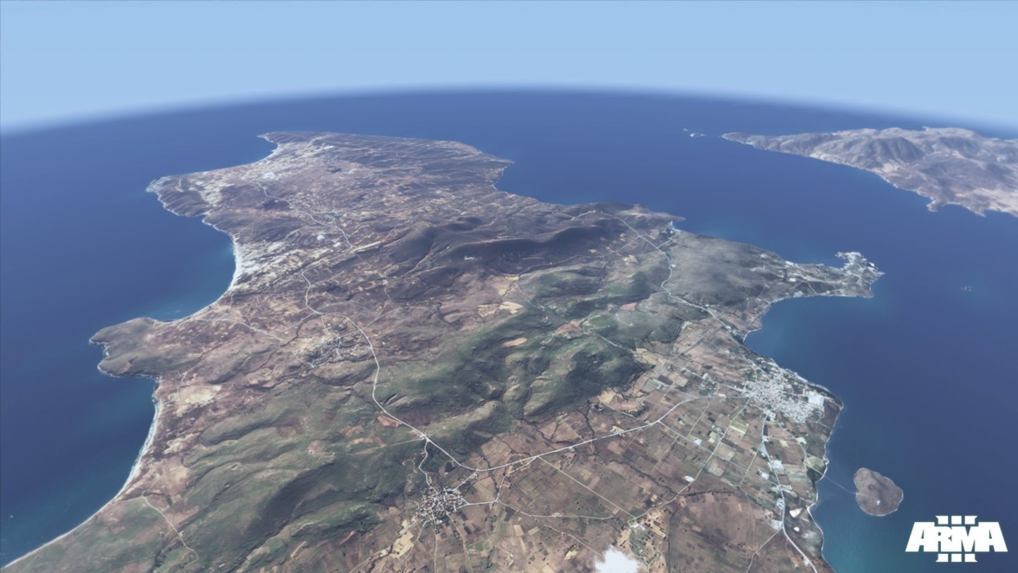 AMRA 3ARMA 3 spielt auf der Ägäis-Insel Lemnos, wo die NATO in dem futuristischen Setting einen verzweifelten Kampf führt.