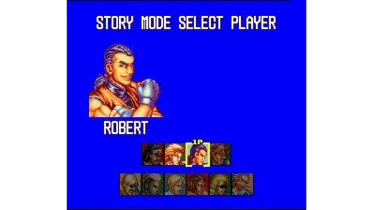 Story mode. You can only use Robert and Ryo.