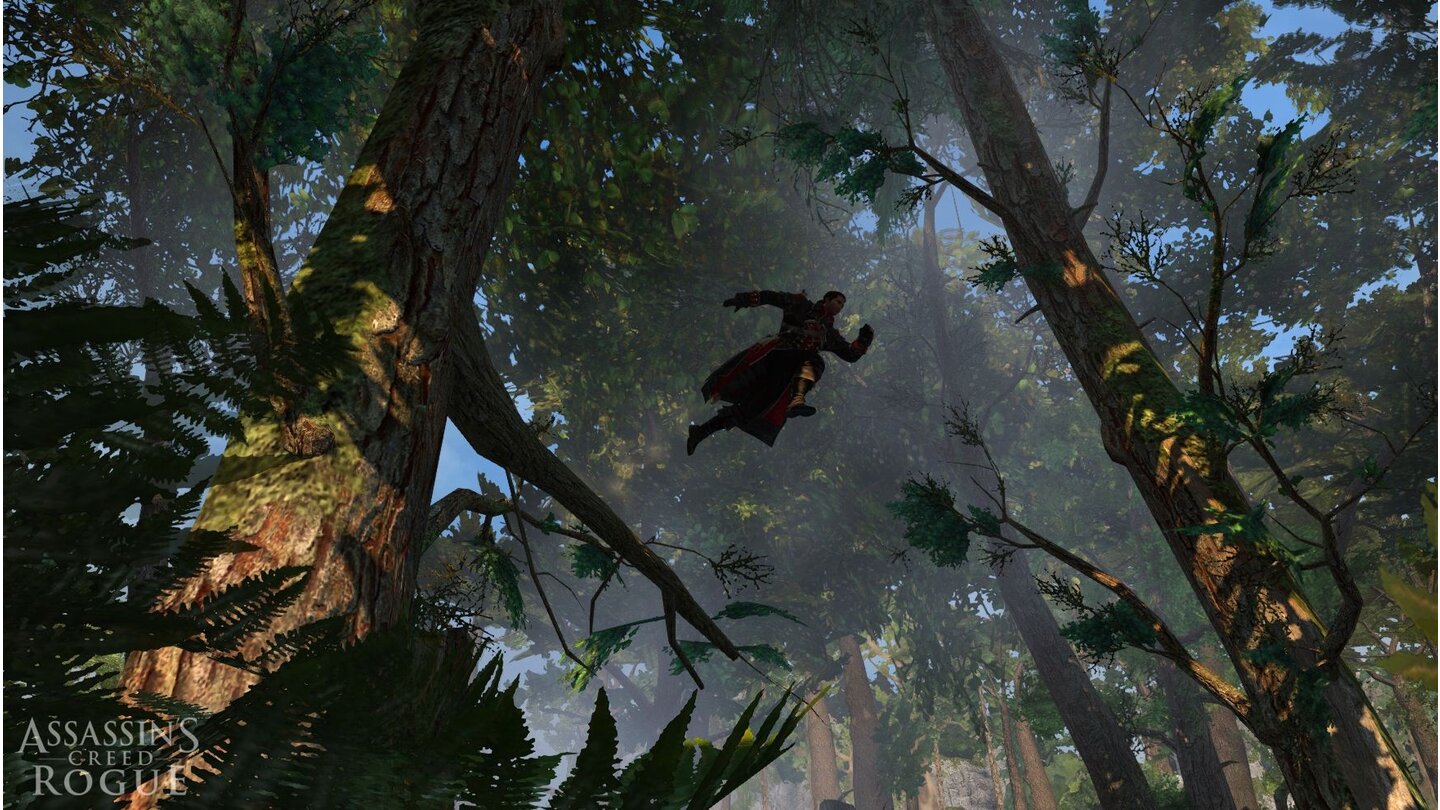Assassins Creed RogueDas River Valley erinnert mit seinen grünen Wäldern stark an den dritten Serienteil.