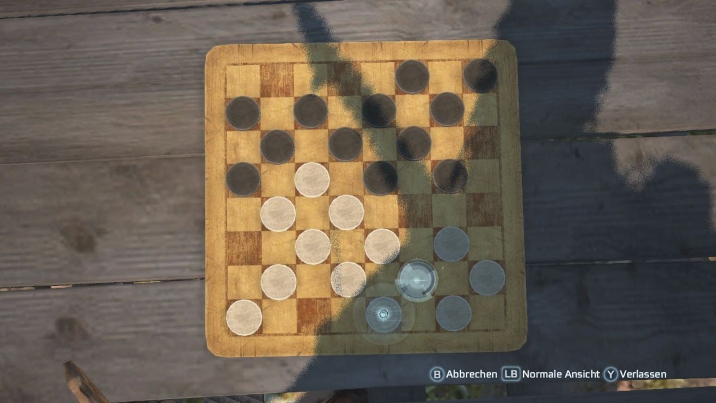 Assassin's Creed 3Cool: Wer will, kann seine Zeit statt mit Attentaten auch mit dem Brettspiel Mühle totschlagen.