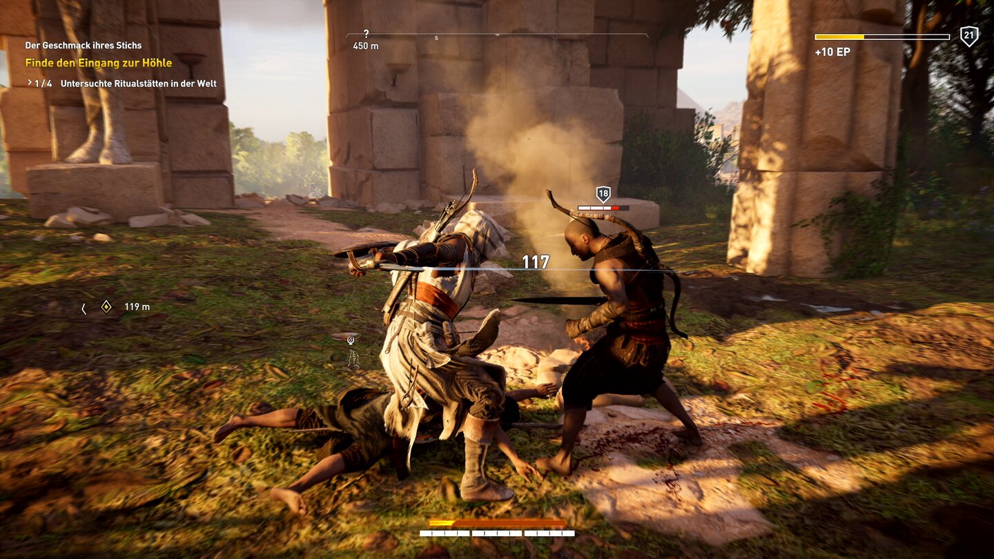 Assassin's Creed: OriginsDas Gladius-Kurzschwert eignet sich für schnelle, aber schwache Hiebe.