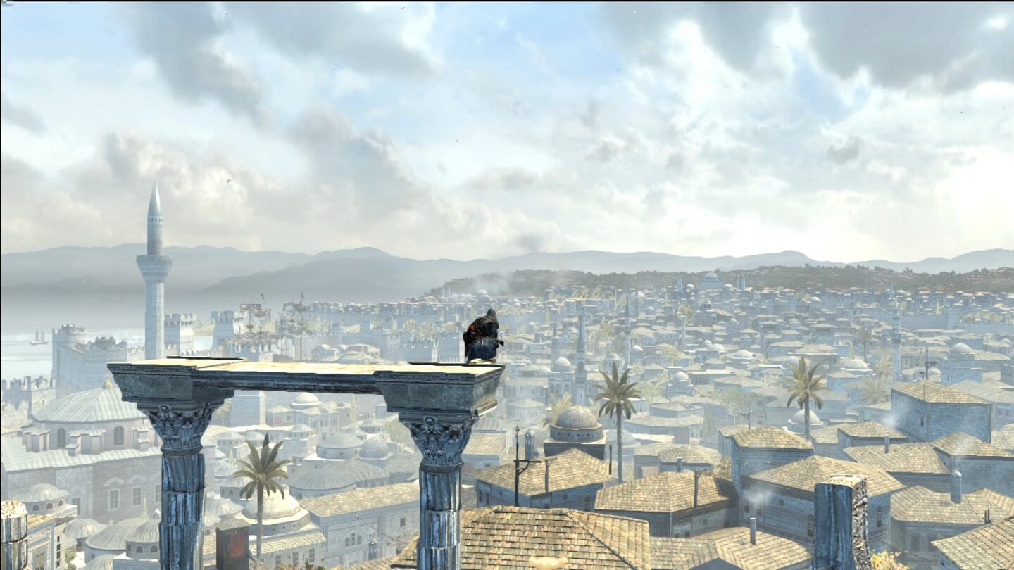 Assassin's Creed: RevelationsVon unserem Aussichtspunkt lassen wir den Blick über die riesige Stadt schweifen.
