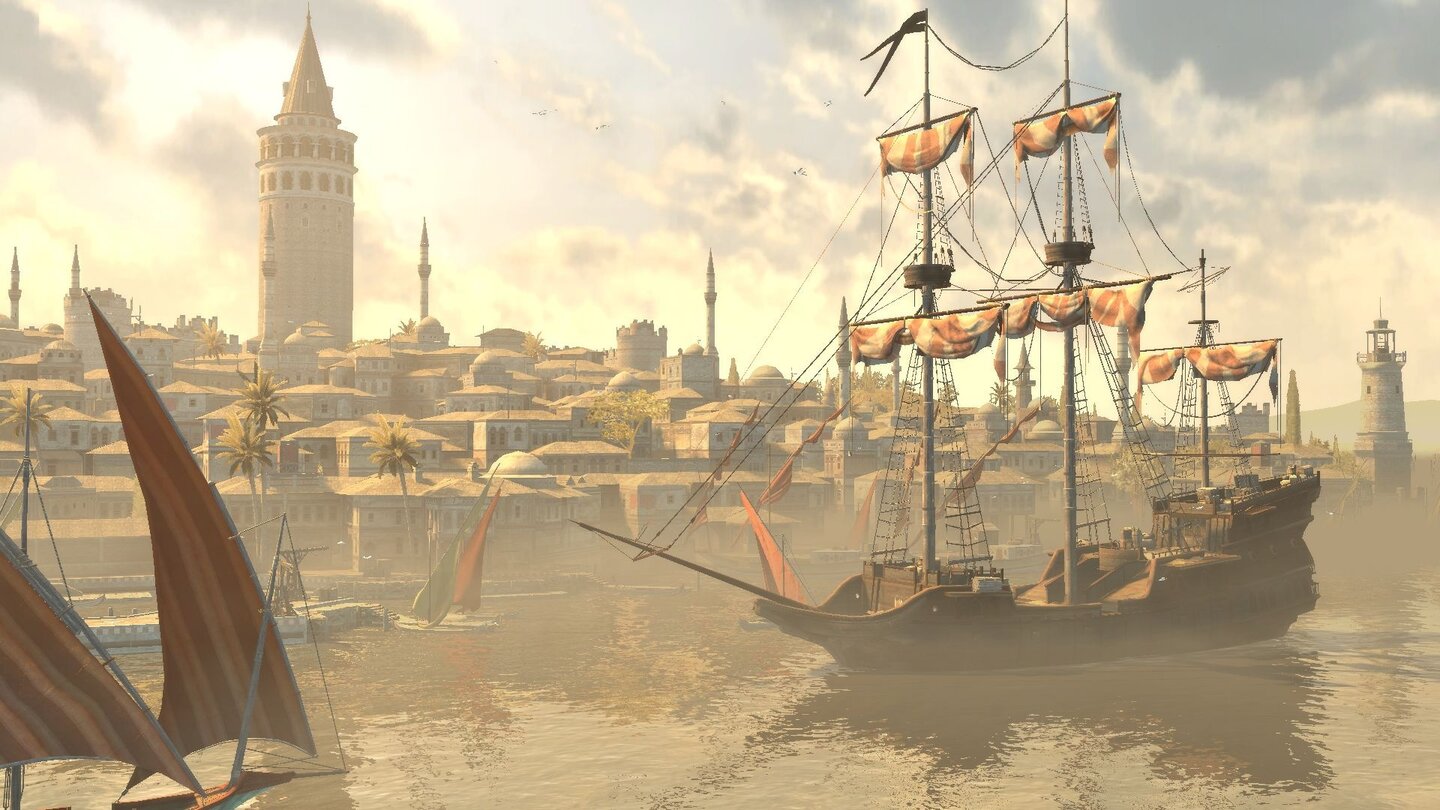 Assassin's Creed: RevelationsKonstantinopel ist detailliert und stimmungsvoll in Szene gesetzt.