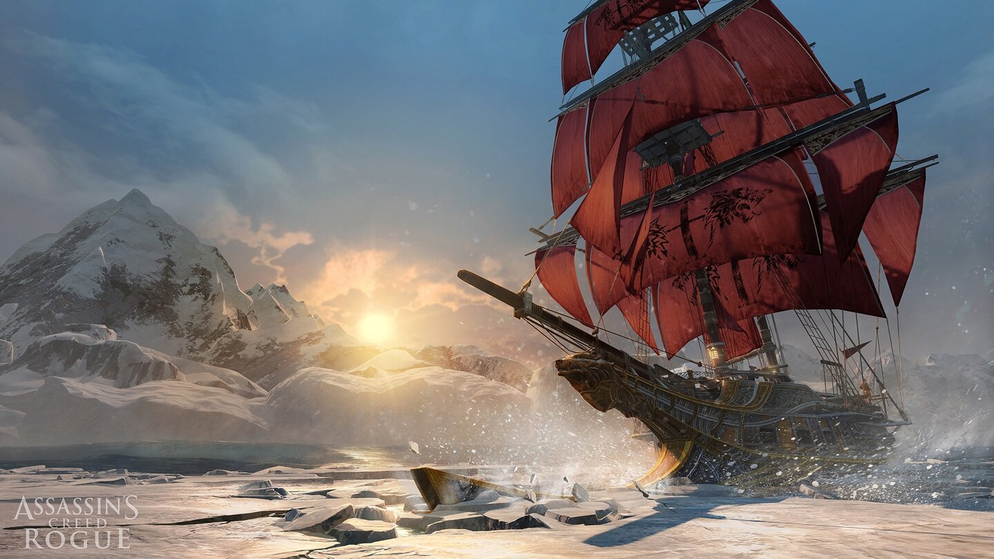 Assassins Creed RogueDer Rammsporn am Bug ist ein Schiffsupgrade, das es uns ermöglicht, auch durch Packeis zu fahren.