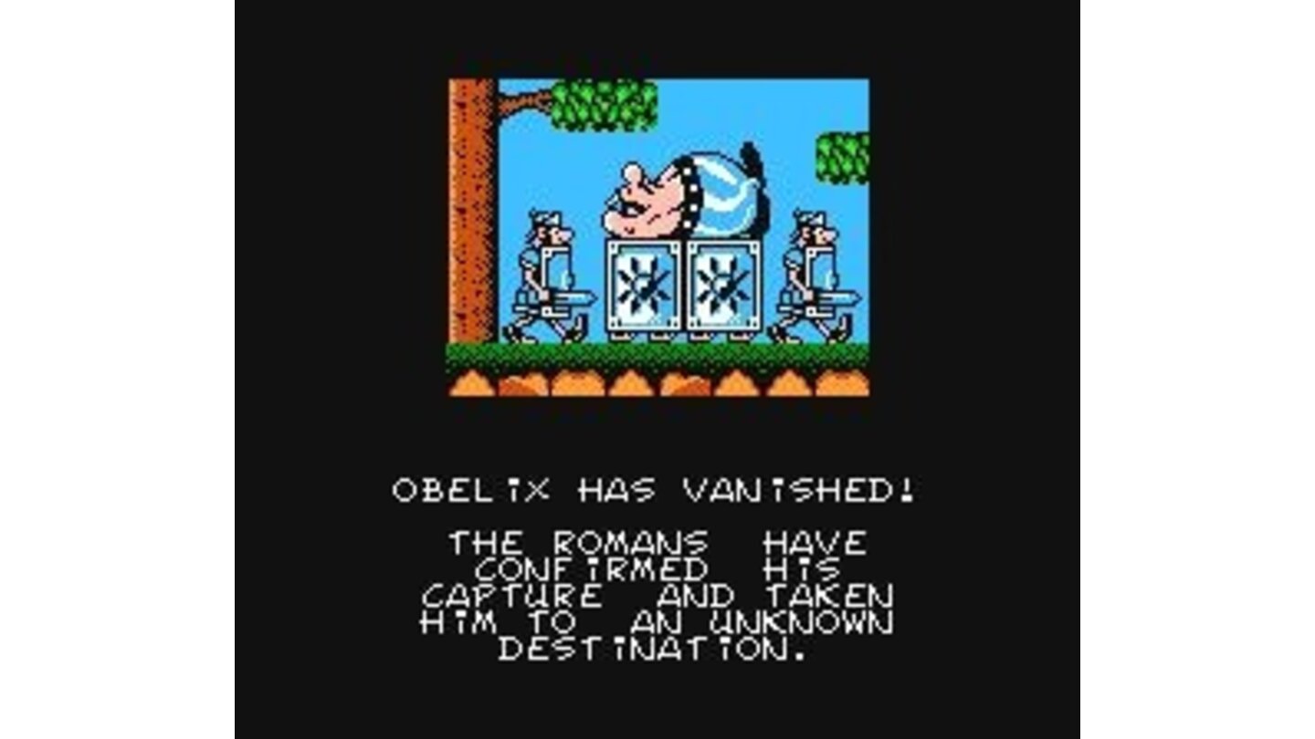 Obelix is taken away...
