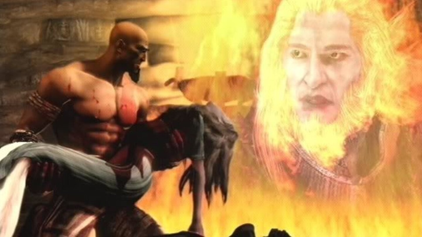 2005 - God of WarIm Eifer des Gefechts tötet der hasserfüllte Kratos seine eigene Familie.