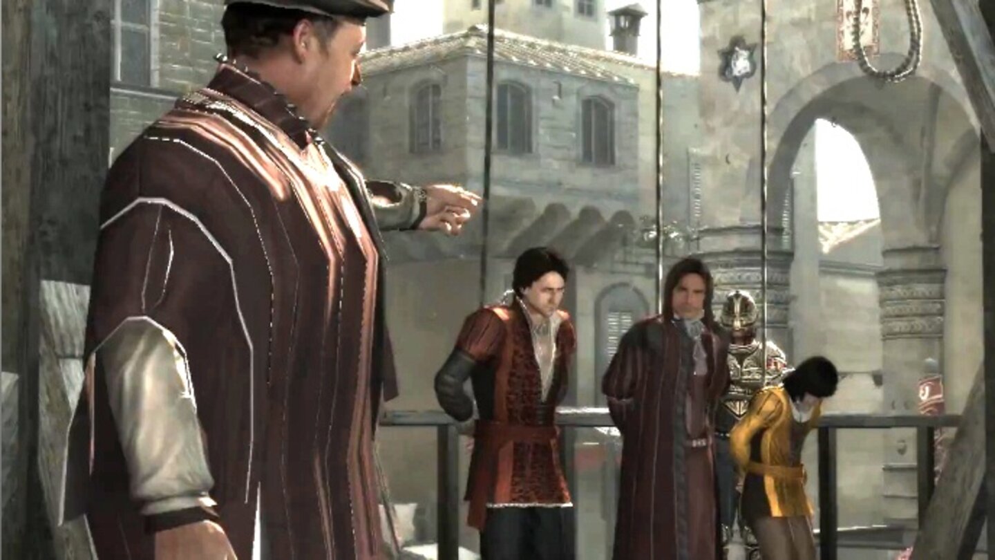 2009 - Assassin's Creed 2Ezio muss mitansehen wie sein Vater und seine Brüder gehängt werden, ohne etwas dagegen tun zu können.