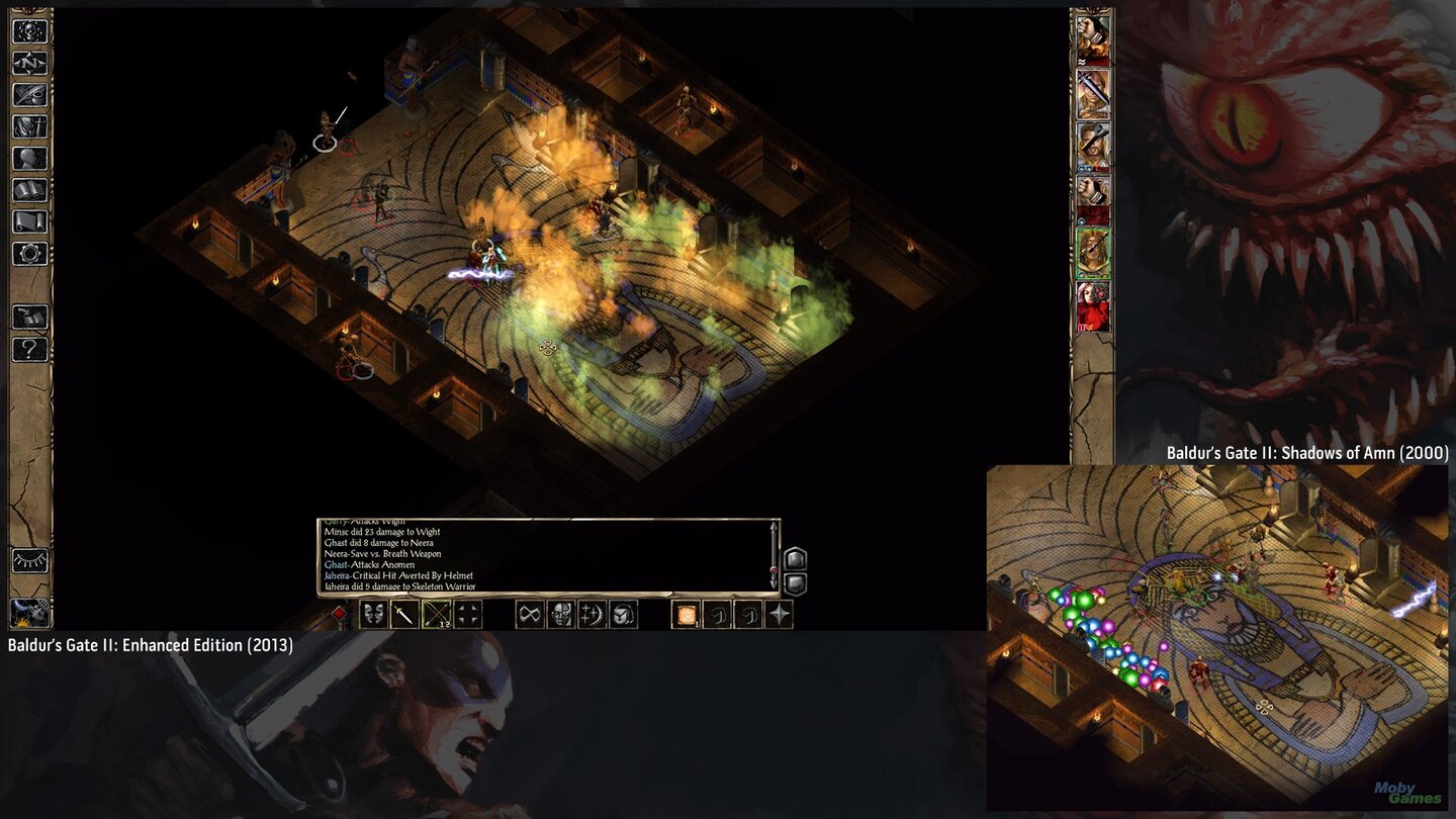 Baldur's Gate 2: Enhanced Edition - Vergleichsbilder mit der Original-Version