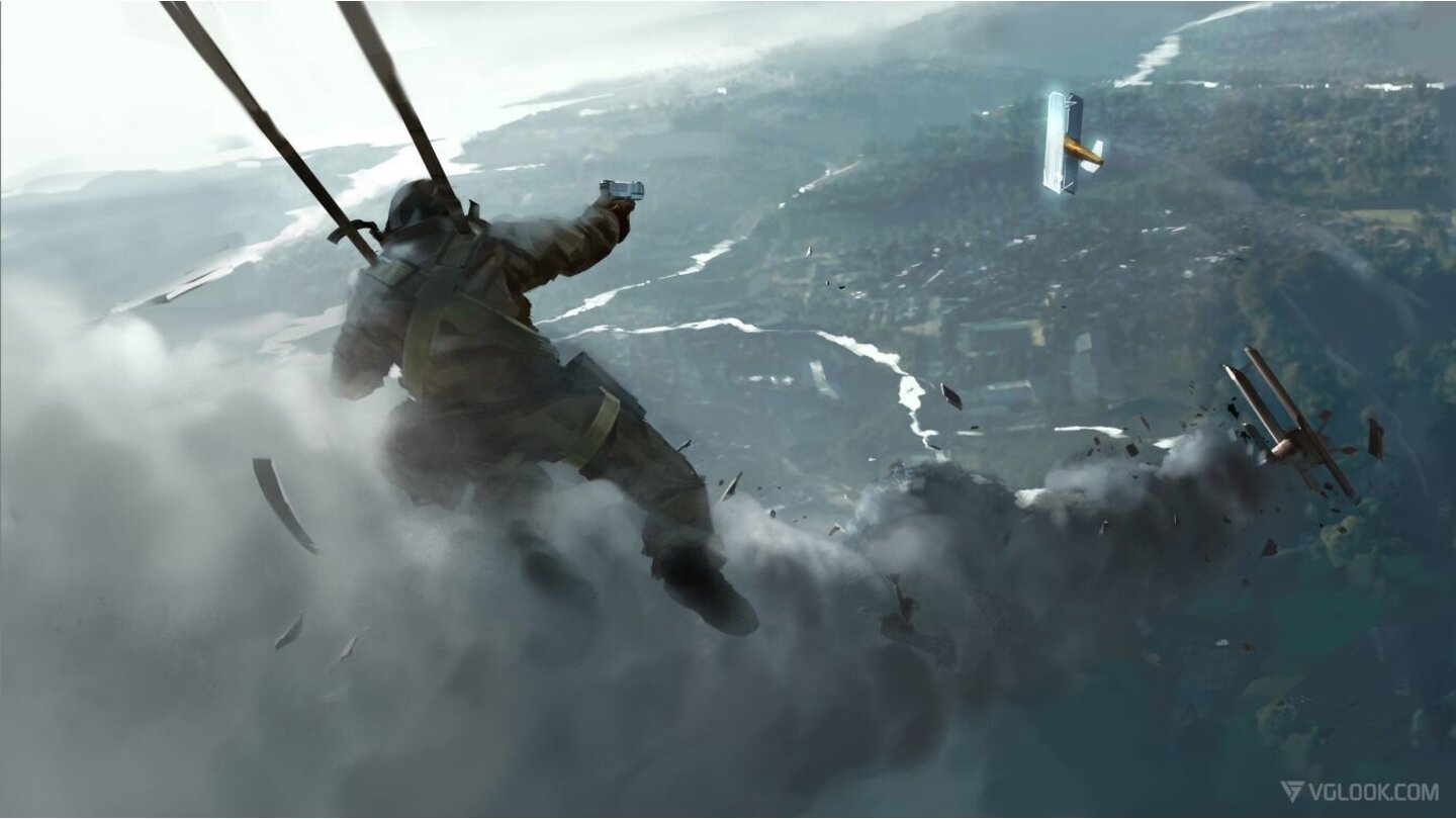 Battlefield 1Ein Battlefield-Klassiker: Der Fallschirm ist zurück. Piloten müssen also nicht bis zum bitteren Ende in ihrer Kiste hocken.