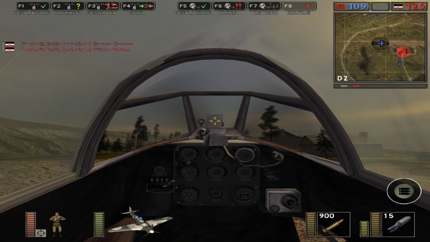 Das Cockpit ist im Vergleich zu Battlefield Vietnam deutlich weniger detailliert und nicht animiert.