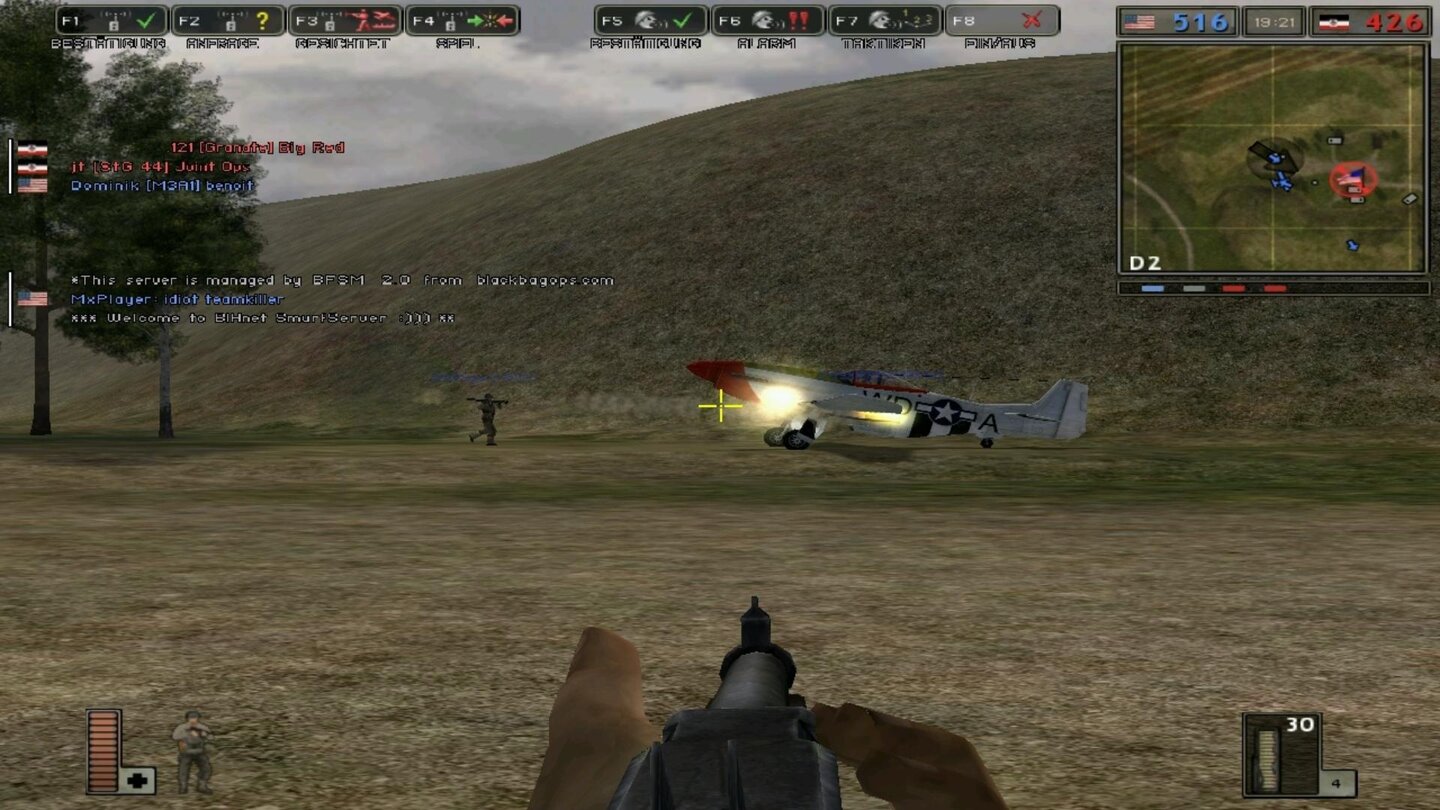 Battlefield 1942Damals wie heute nervig: Flugzeuge becampen und teamkillen.