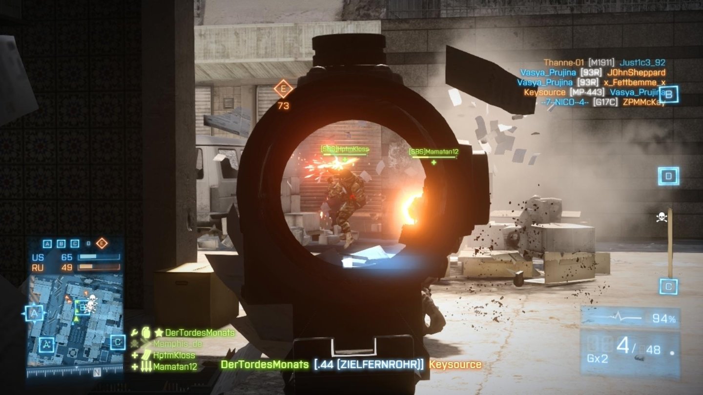 Battlefield 3: AftermathWie schon die Maps aus Back to Karkand bieten auch die Aftermath-Levels viele zerstörbare Objekte.