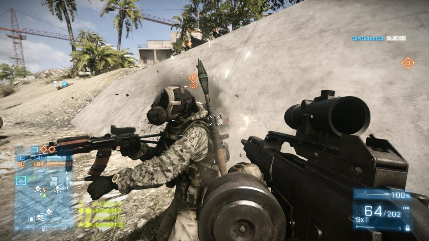 Battlefield 3Das MG36 erweitert im DLC das Arsenal des Unterstützers.