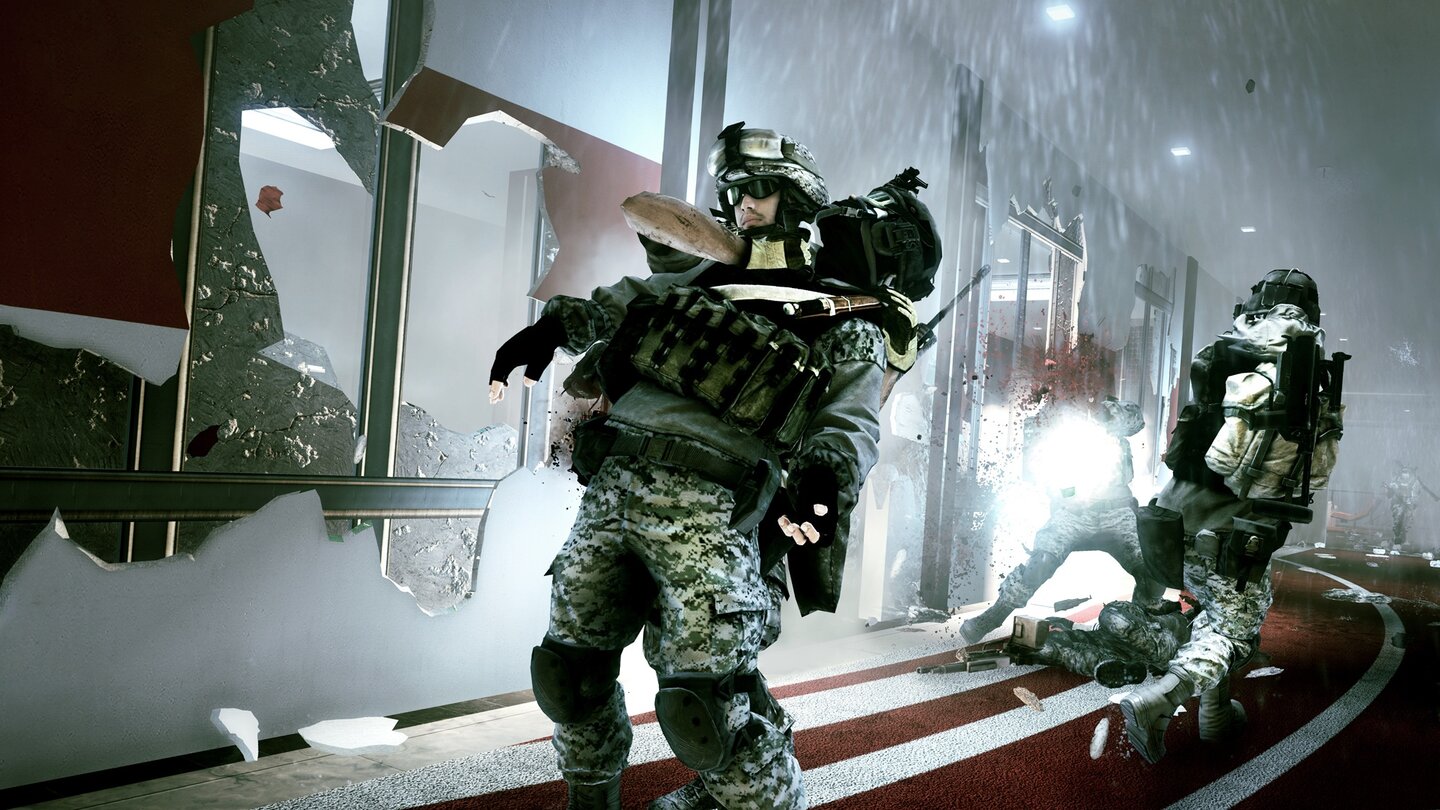 Battlefield 3 - Close Quarters DLCScreenshot der Map »Ziba Towers«