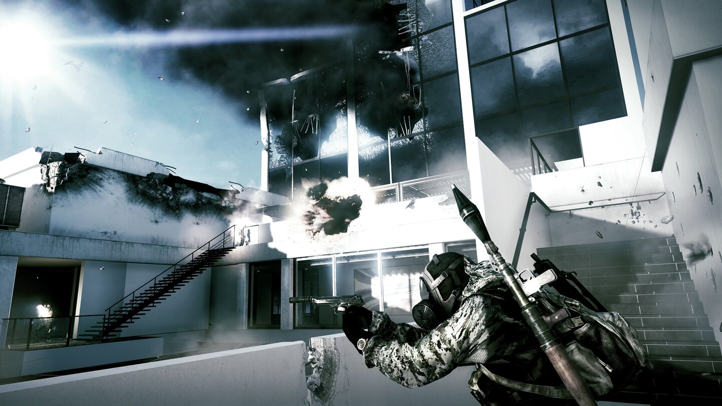 Battlefield 3 - Close Quarters DLCScreenshot der Map »Ziba Towers«