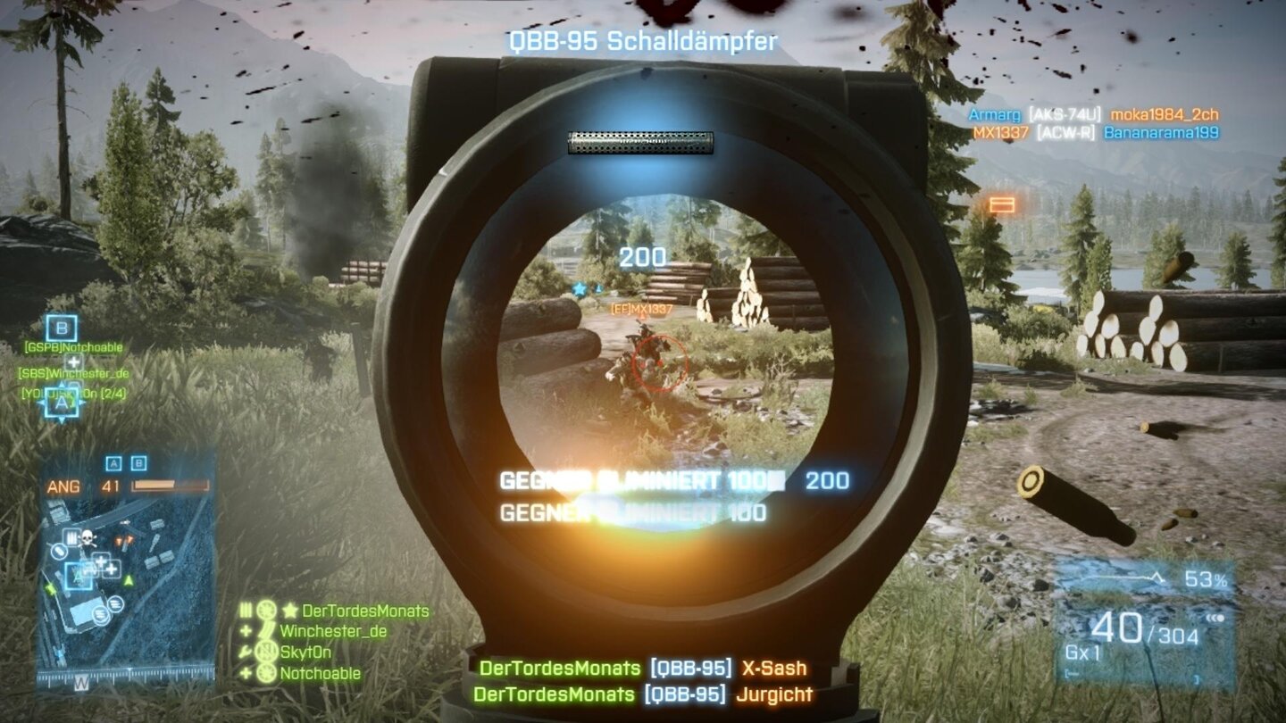 Battlefield 3 - End Game-DLCAuf diesem Screenshot haben wir 18 Soldaten versteckt: Kiasar-Eisenbahn schreit nach Flecktarn-Uniformen.