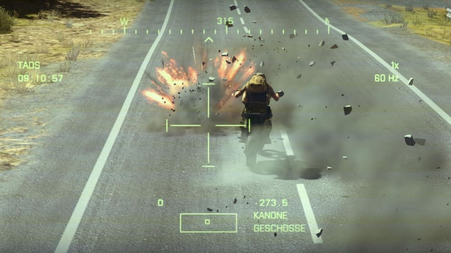 Battlefield 3 - End Game-DLCMopedfahrer sind extrem verwundbar und haben nur eine Chance gegen Verfolger, wenn sie Haken schlagen.