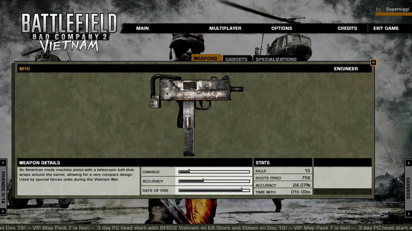Battlefield: Bad Company 2 - Vietnam - Unlocks
