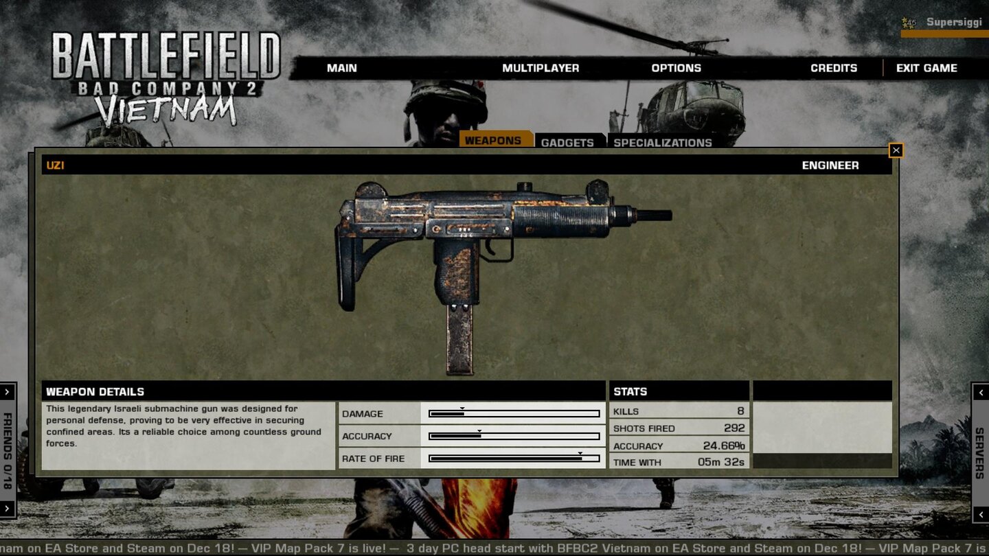 Battlefield: Bad Company 2 - Vietnam - Unlocks