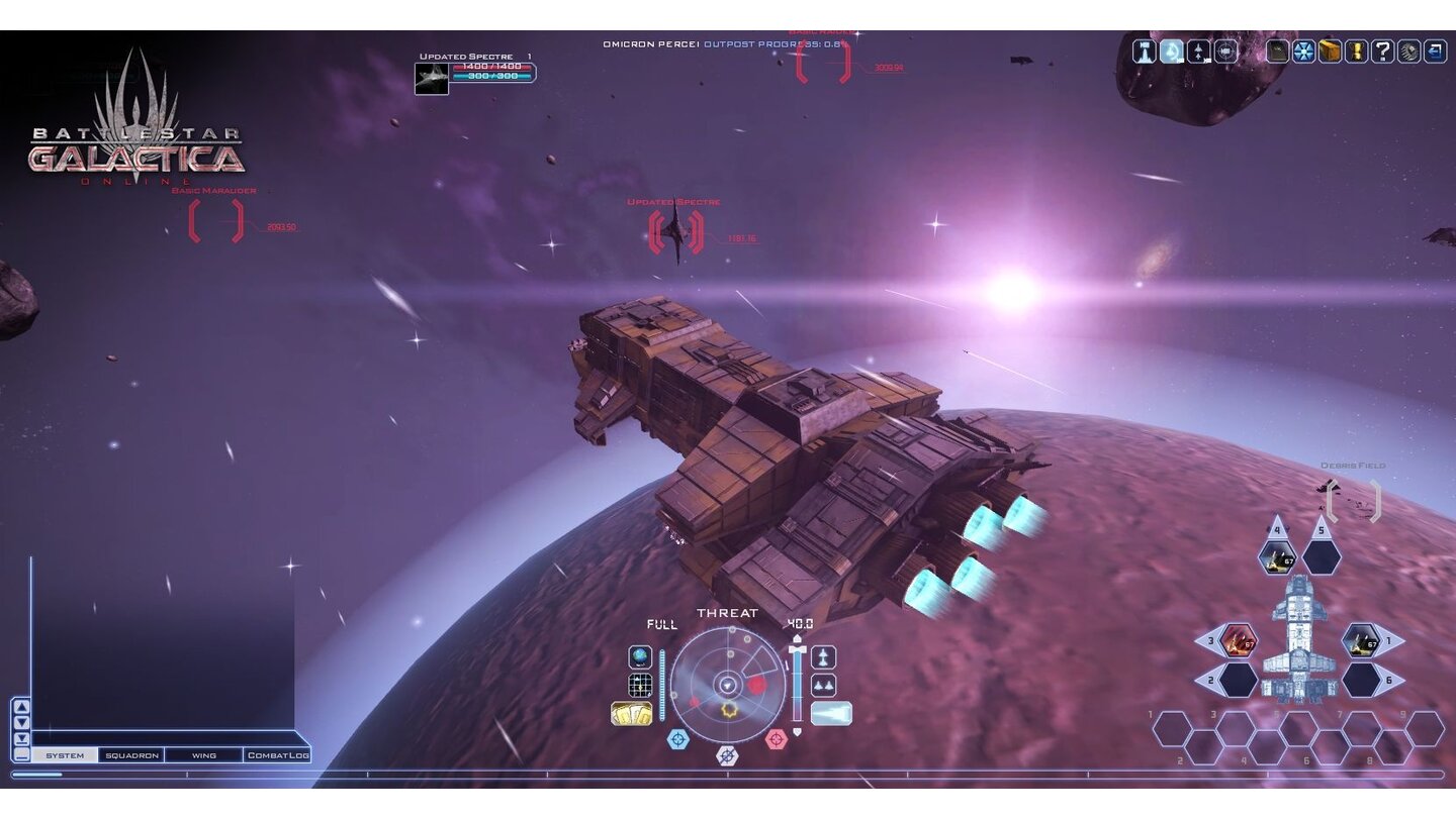 Battlestar Galactica OnlineOffizielle Screenshots aus der geschlossenen Beta des Free2Play-Spiels Battlestar Galactica Online.