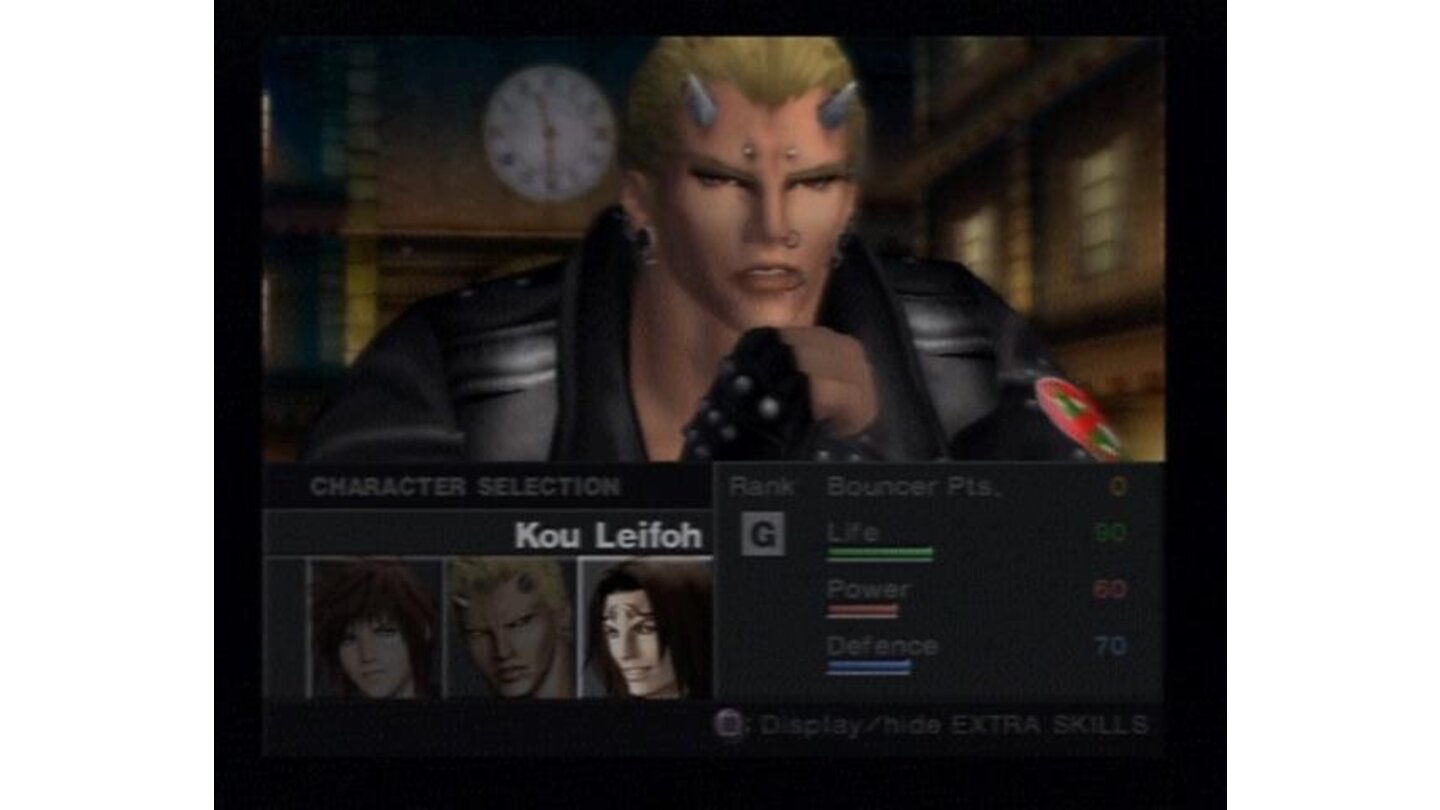 Whenever in group, you can select a character to play with.