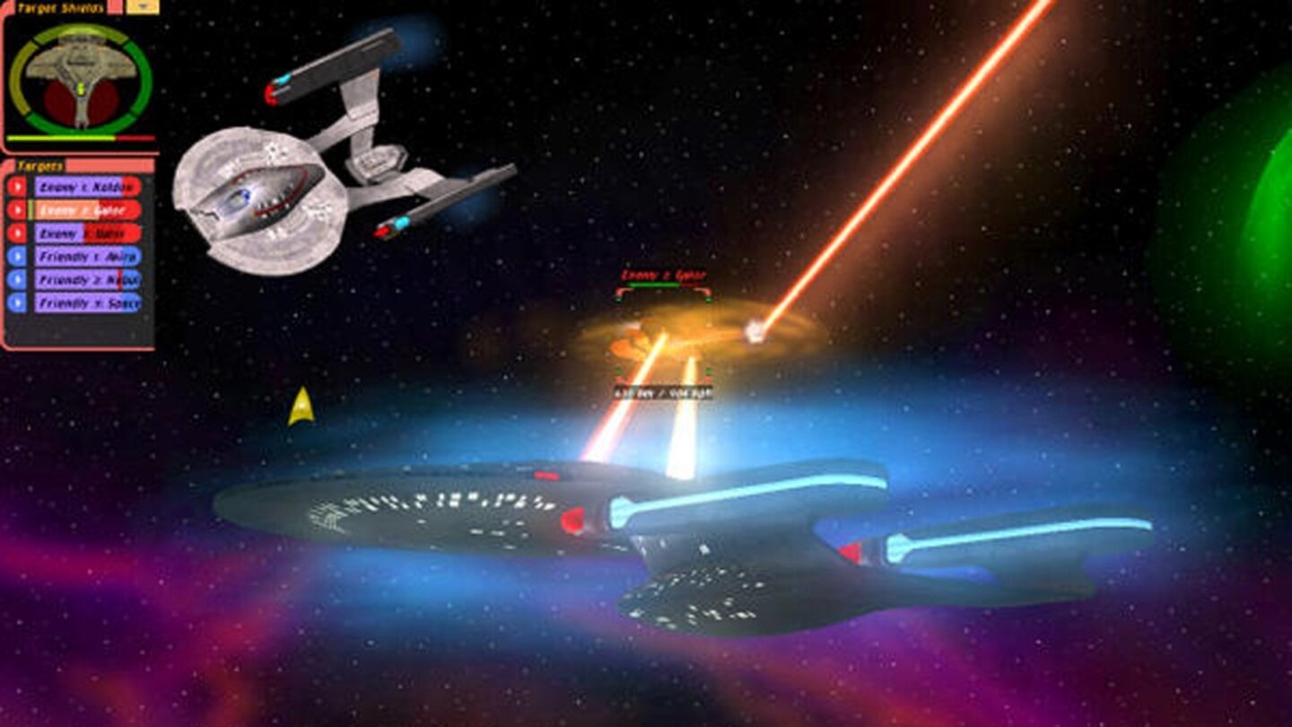 Star Trek: Bridge CommanderBridge Commander war zu seiner Zeit nicht nur ein sehr hübsches, spannend erzähltes und spielerisch gelungen umgesetztes Weltraum-Actionspiel. Wer die passende Zusatzsoftware installiert hatte, konnte seiner Crew sogar per Spracheingabe Befehle erteilen.