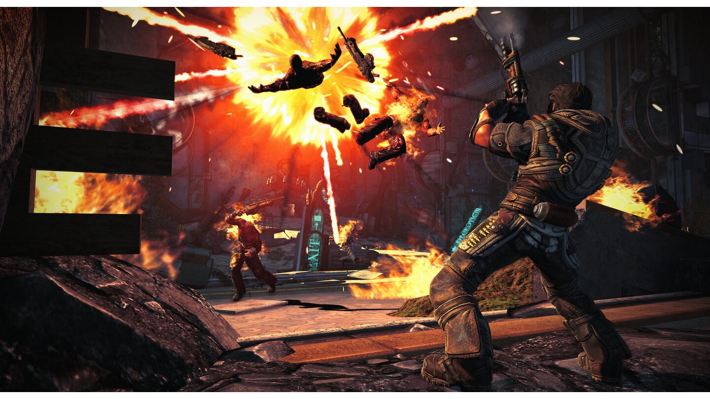 BulletstormScreenshots aus der Xbox-360-Demo.
