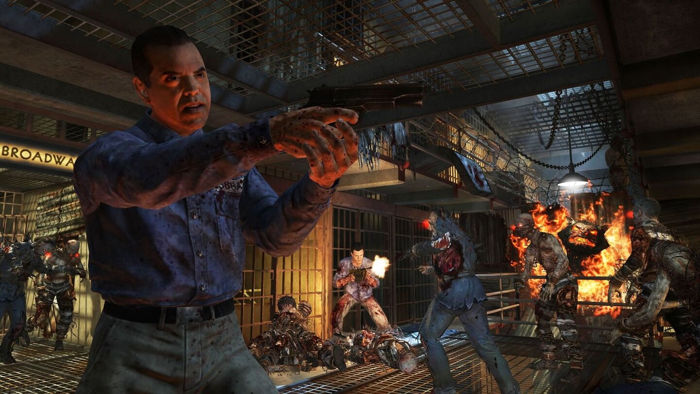 Black Ops 2 - UprisingIn Mob of the Dead ist es unser Ziel, aus dem zombieverseuchten Alcatraz zu fliehen.