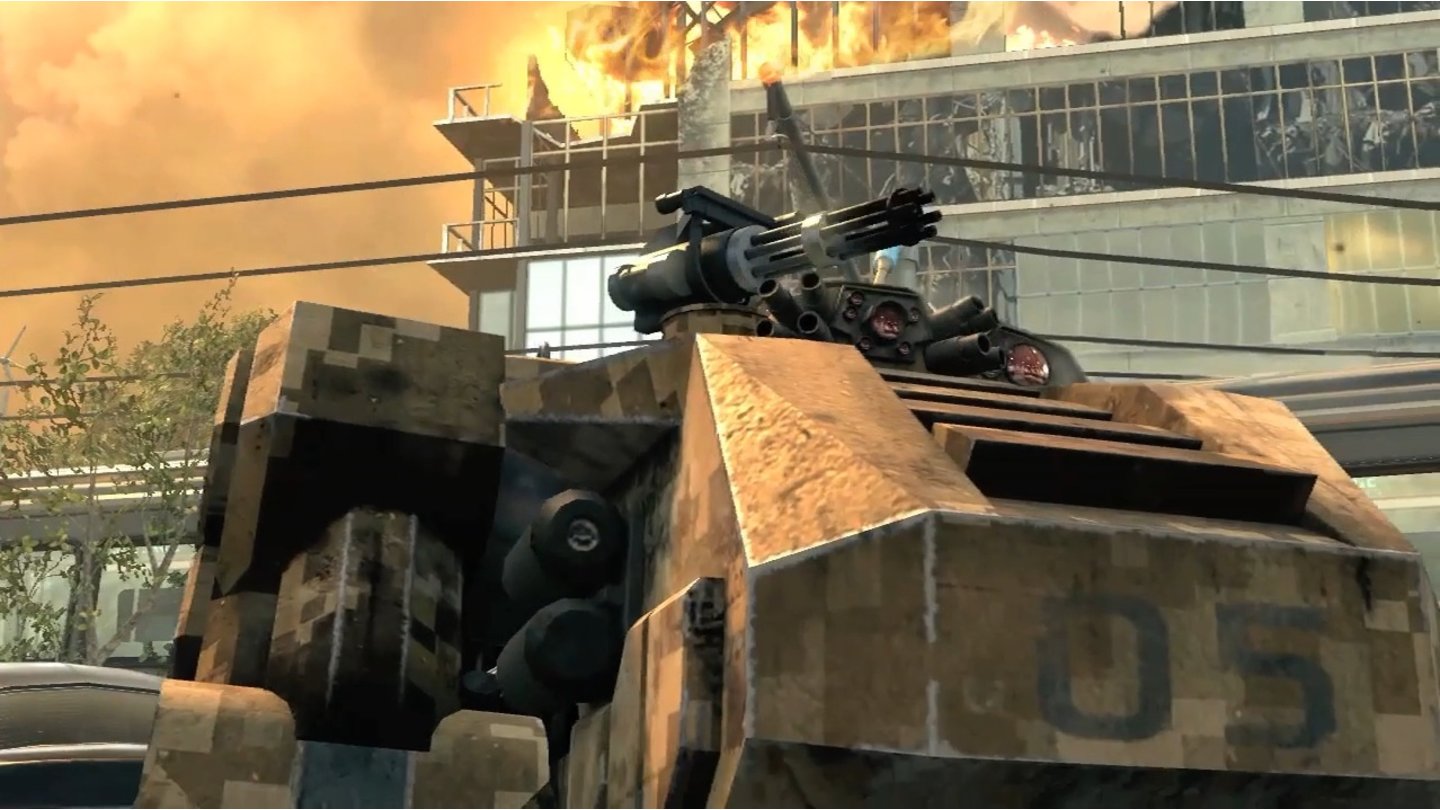Call of Duty: Black Ops 2Agiert selbstständig, kann aber auch gesteuert werden: C.L.A.W. (Cognitive Land Assault Weapon)