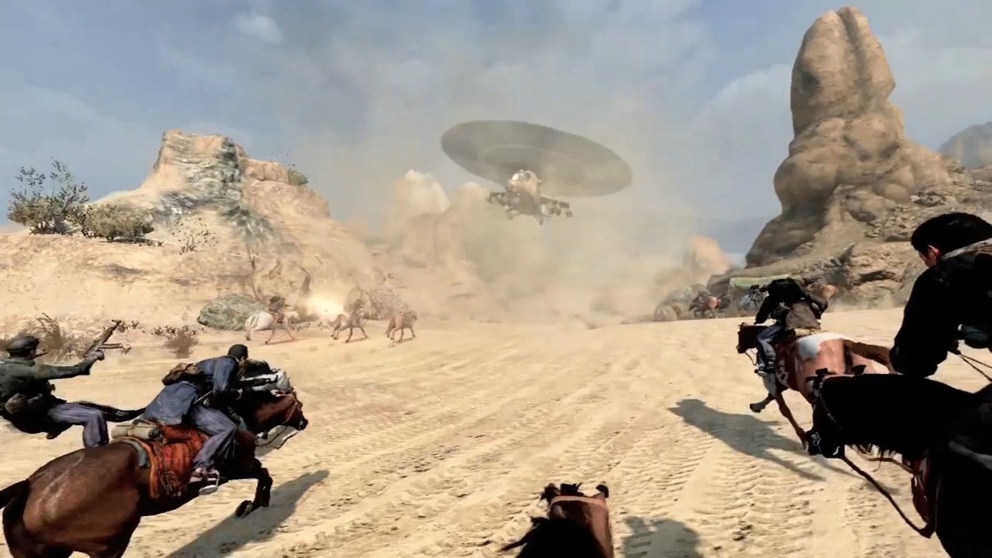 Call of Duty: Black Ops 2Bei Jemen sind wir auch zu Pferd unterwegs. In der Wüste das beste Fortbewegungsmittel?