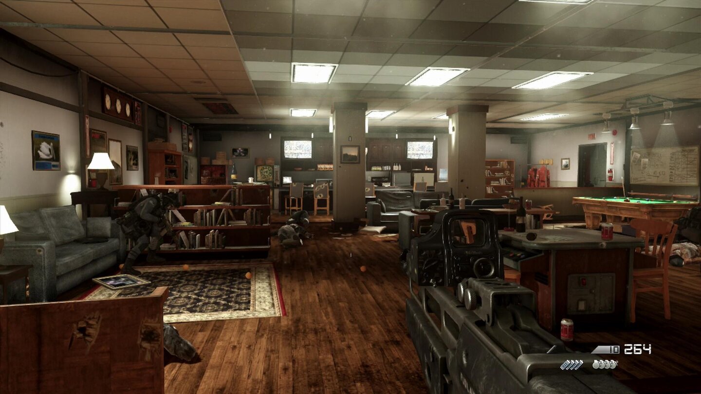 Call of Duty: Ghosts - PS4-ScreenshotsTechnisch kann Ghosts nicht mit Battlefield 4 mithalten, dafür fallen die Umgebungen aber sehr detailreich aus.