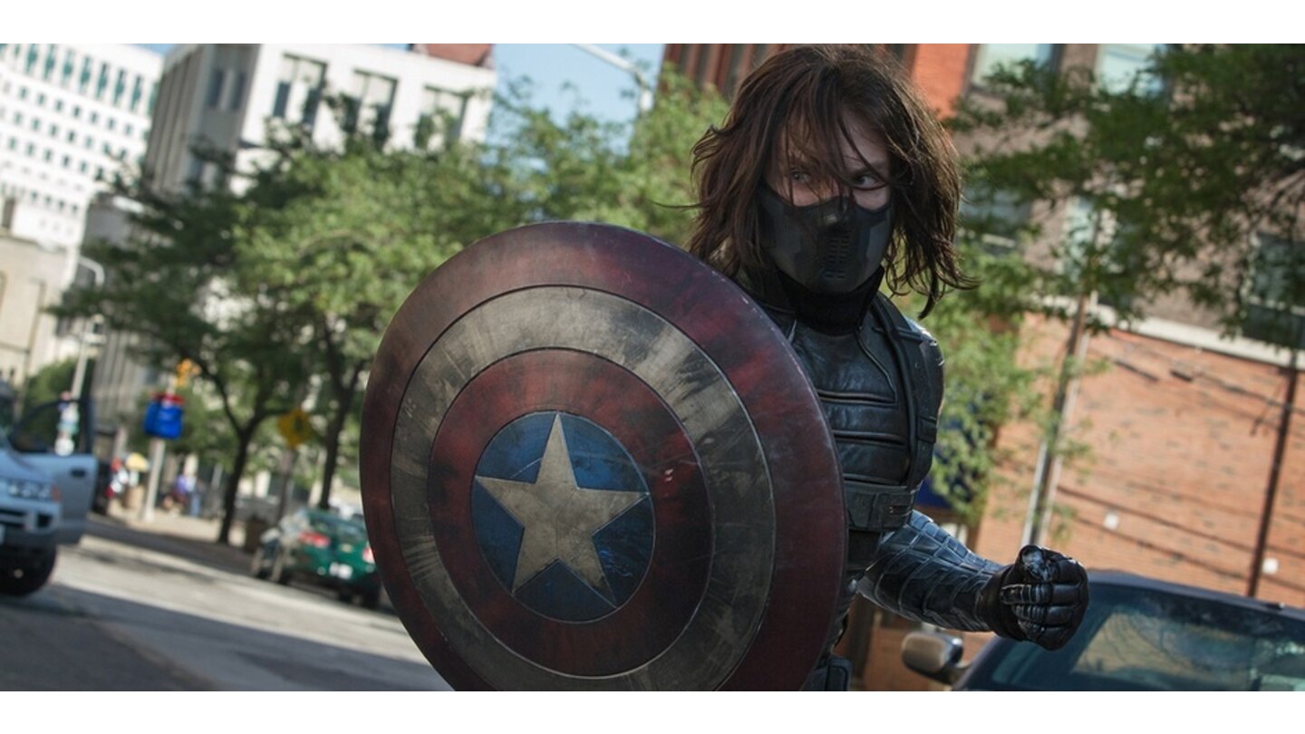 Captain America 2: Return of the First AvengerDer Winter Soldier entpuppt sich später als durchaus vielschichtiger Bösewicht.