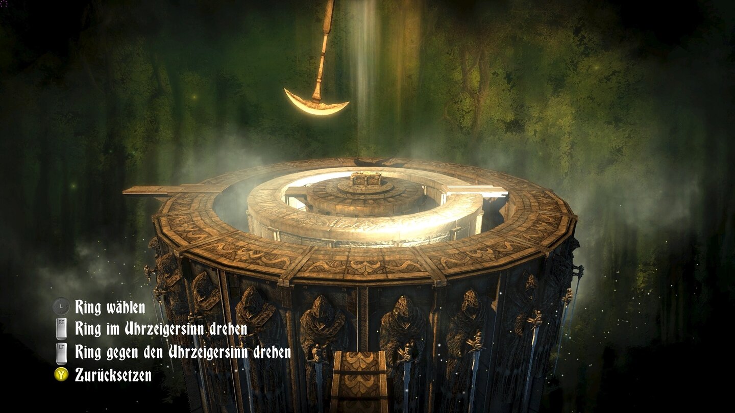 Castlevania: Lords of Shadow - Ultimate EditionDie Rätsel sind durchweg gelungen. Auf Wunsch können wir uns auch die Lösung anzeigen lassen – auf Kosten der Belohnung.