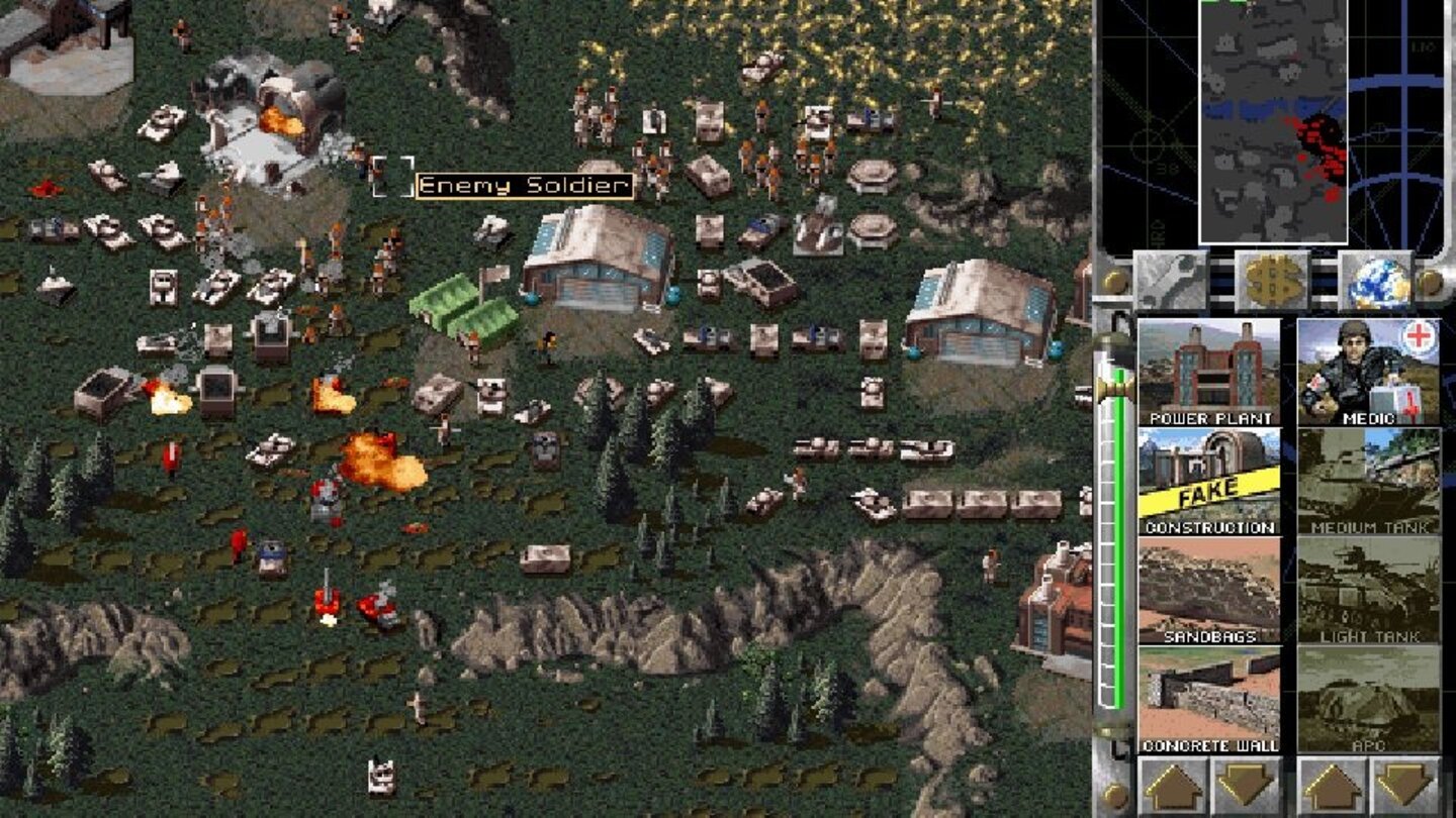 Command & Conquer: Alarmstufe Rot - Vergeltungsschlag (1997)Neue Videos gab es nur in der Playstation-Version der beiden Addons, die gemeinsam unter dem Titel Gegenschlag erschienen.