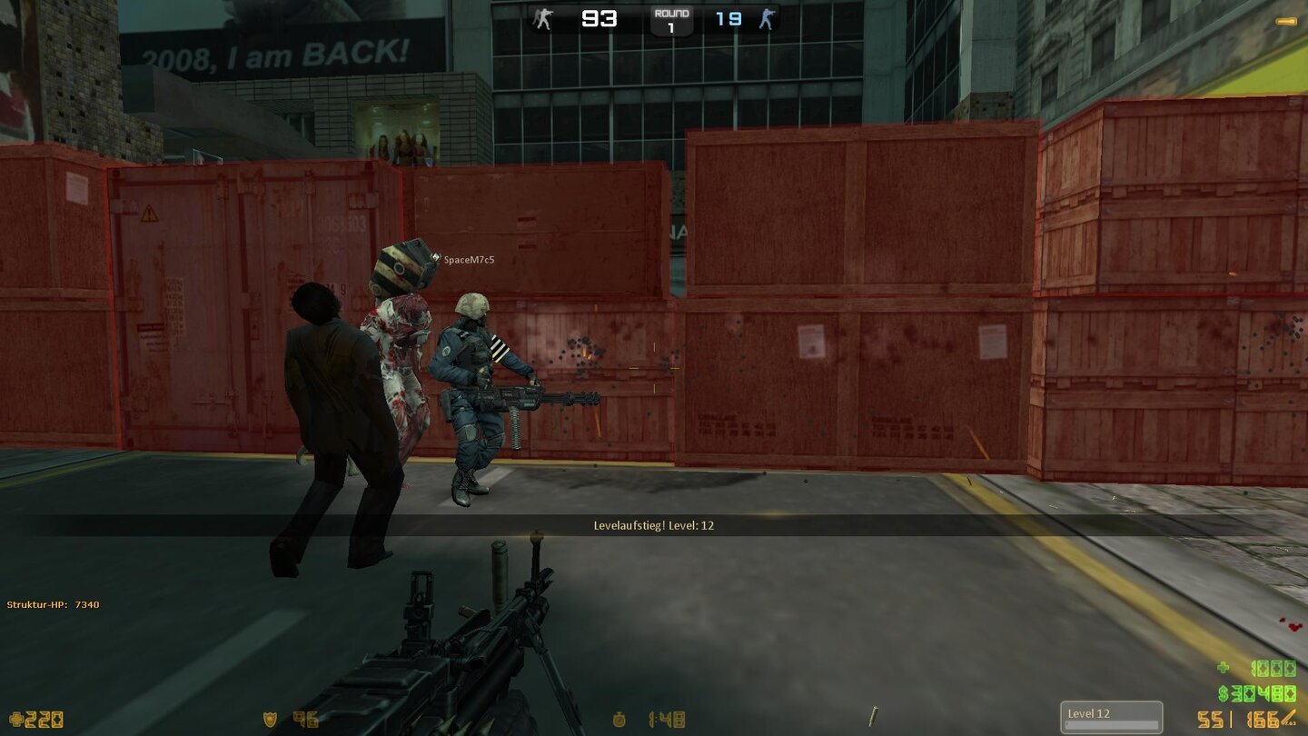 Counter-Strike Nexon: Zombies
Trauriger Tiefpunkt des Szenario-Modus ist das Zerfeuern der Barrikaden, um im Level weiter zu kommen. Aufgesetzt, langweilig und viel zu lange dauert der »Spaß«.