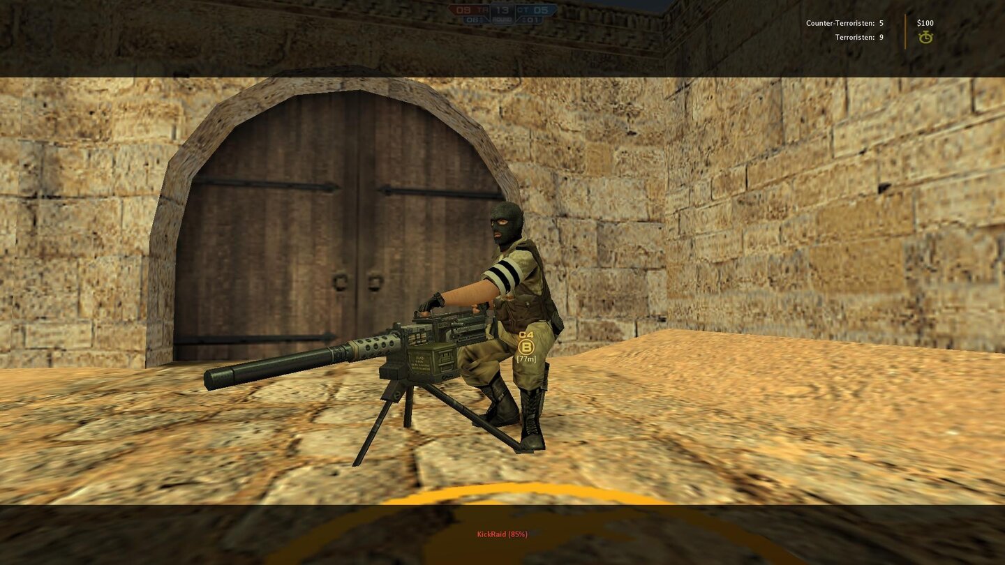 Counter-Strike Nexon: Zombies
Der Bombenplatz A auf Dust 2 lässt sich manchmal nur schwer verteidigen, da muss dann einfach schweres Kriegsgerät ran.