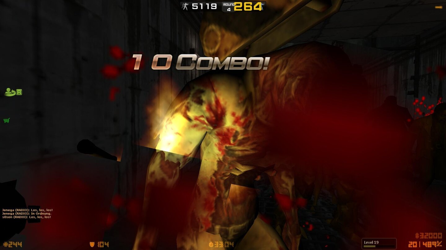 Counter-Strike Nexon: Zombies
Unser Lieblings-Screenshot während des Tests, wir lassen die Grafik und den Kombozähler einfach mal unkommentiert wirken.