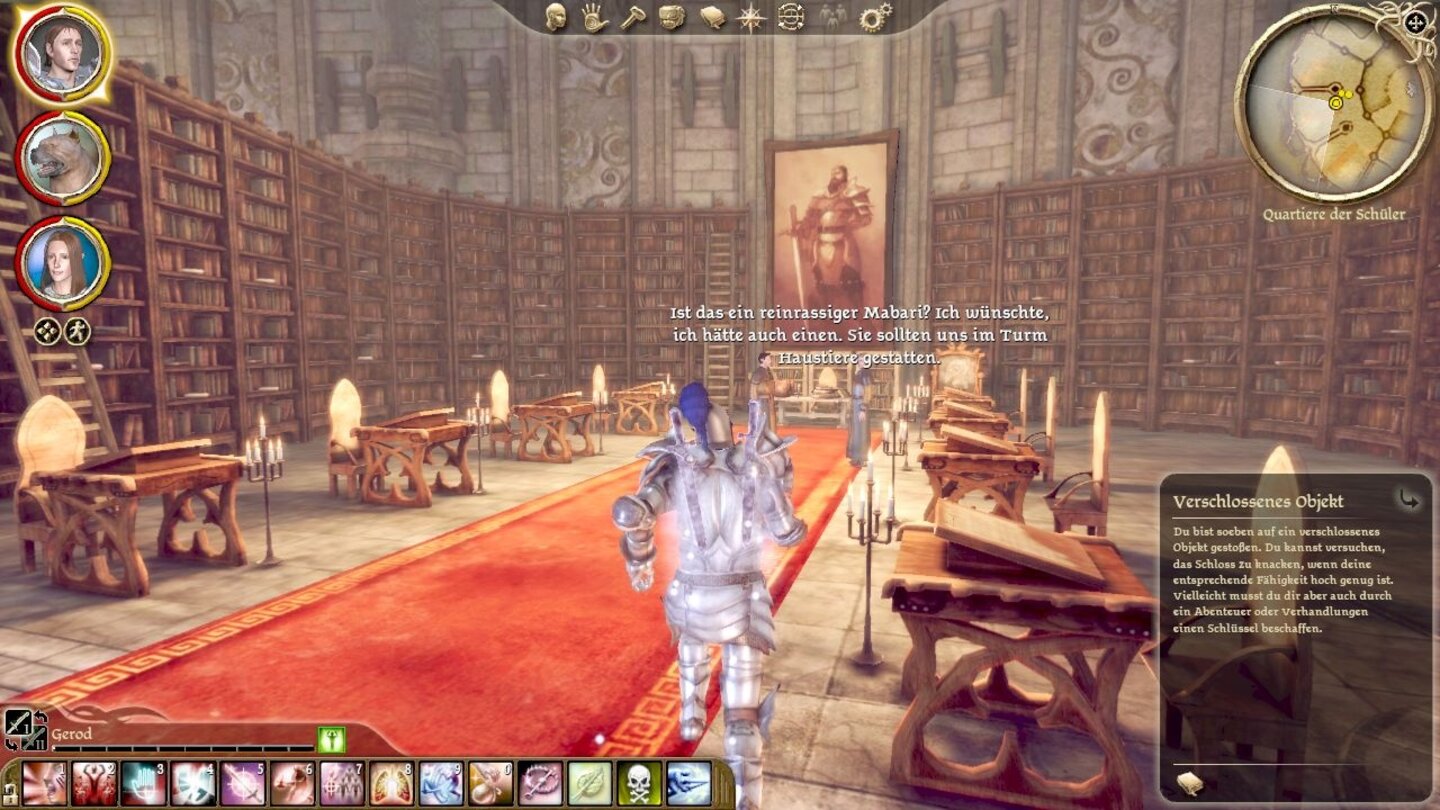 Dragon Age: Origins - HexenjagdIn der Magierbibliothek suchen wir nach bestimmten Büchern.