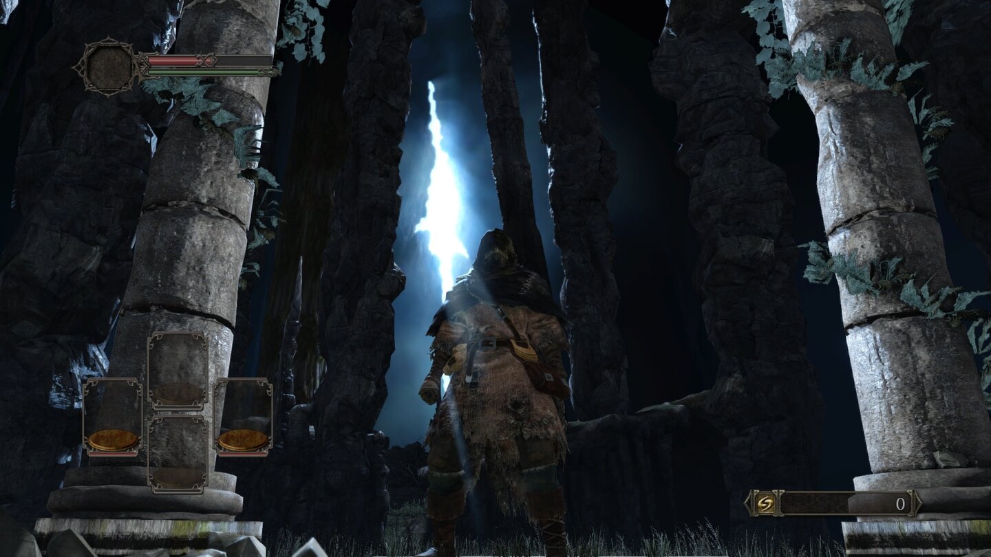 Dark Souls 2 - PC-VersionNach dem famosen CGI-Intro landen wir im Startgebiet, dem sogenannten Dazwischen.