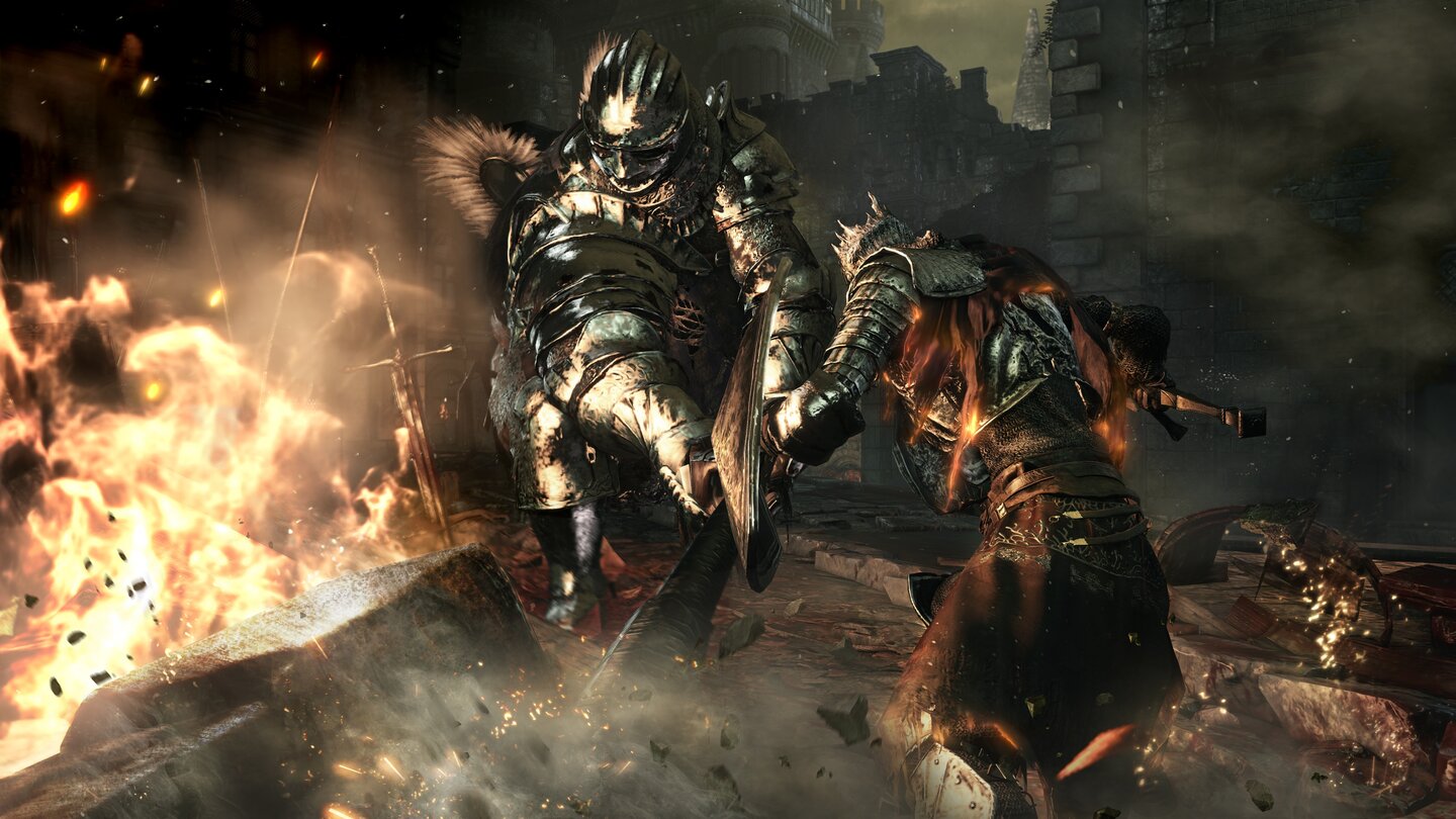 Dark Souls 3Beim Kampfsystem bedient sich Dark Souls 3 leicht bei Bloodborne.