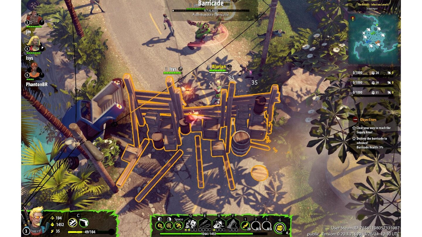 Dead Island: Epidemic - Closed-Beta-ScreenshotsAuf Dauer etwas nervig: Im Spielverlauf stoßen wir immer wieder auf Barrikaden und verschlossene Tore, die wir erst einreißen müssen, bevor es weitergeht.