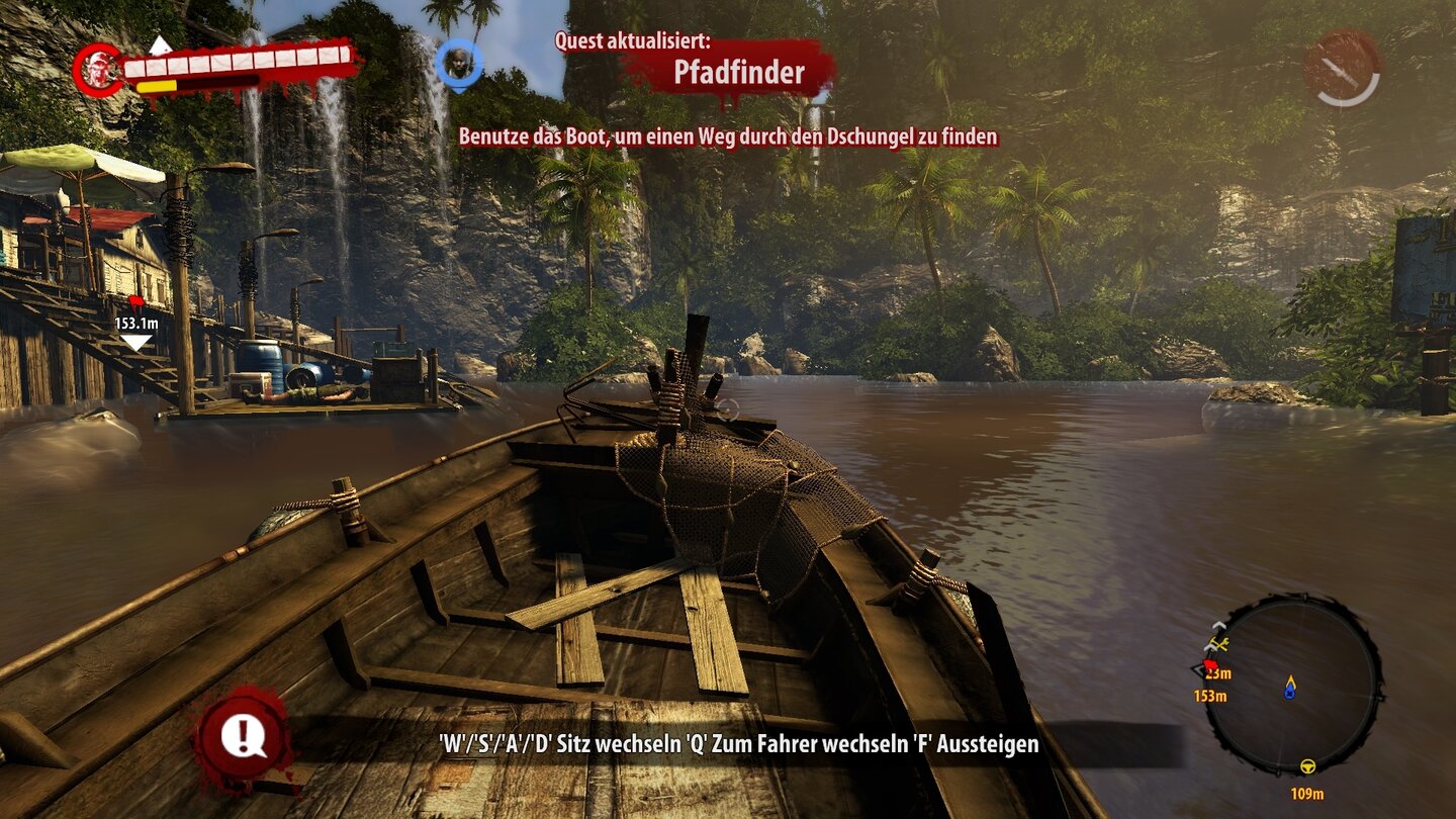 Dead Island: RiptideNeben Autos stehen uns auch Boote zur schnellen Fortbewegung über die Insel zur Verfügung.