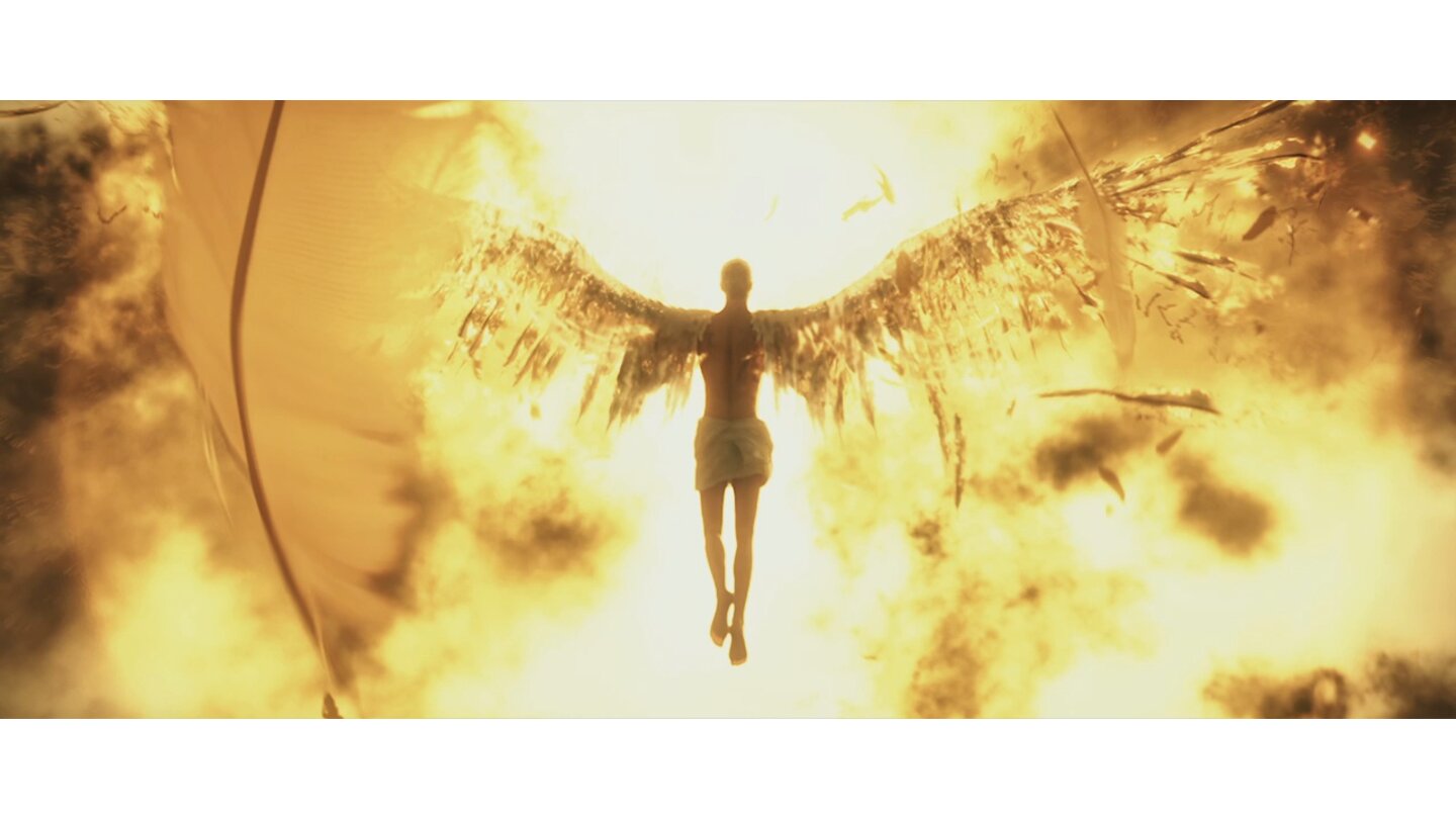 [05] So wie Ikarus, der durch Technik – durch künstliche Flügel -- fliegen konnte. Aber seine Selbstverbesserung hatte Tücken, er stürzte ab.
